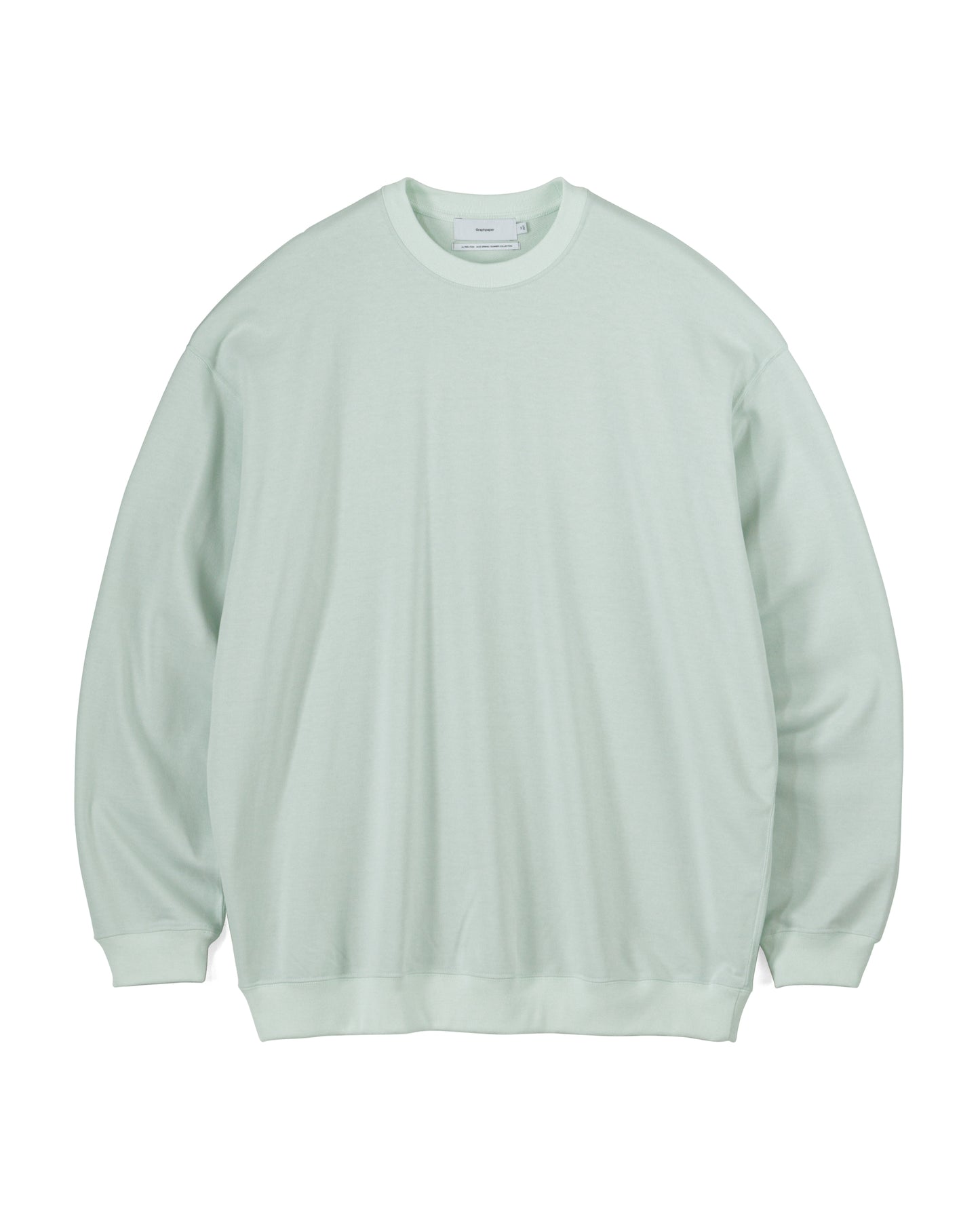 High Gauge Soft Terry Crew Neck PALE GREEN