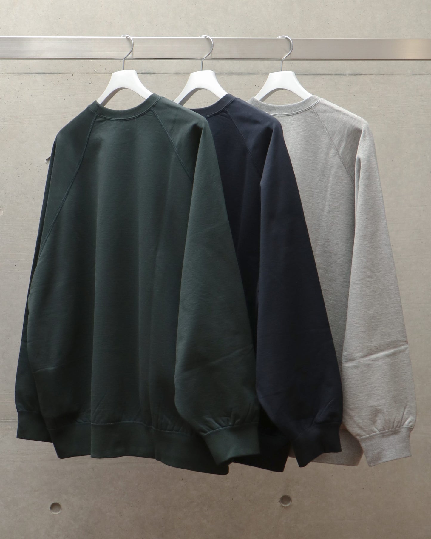 Ultra Compact Terry Crew Neck Sweater