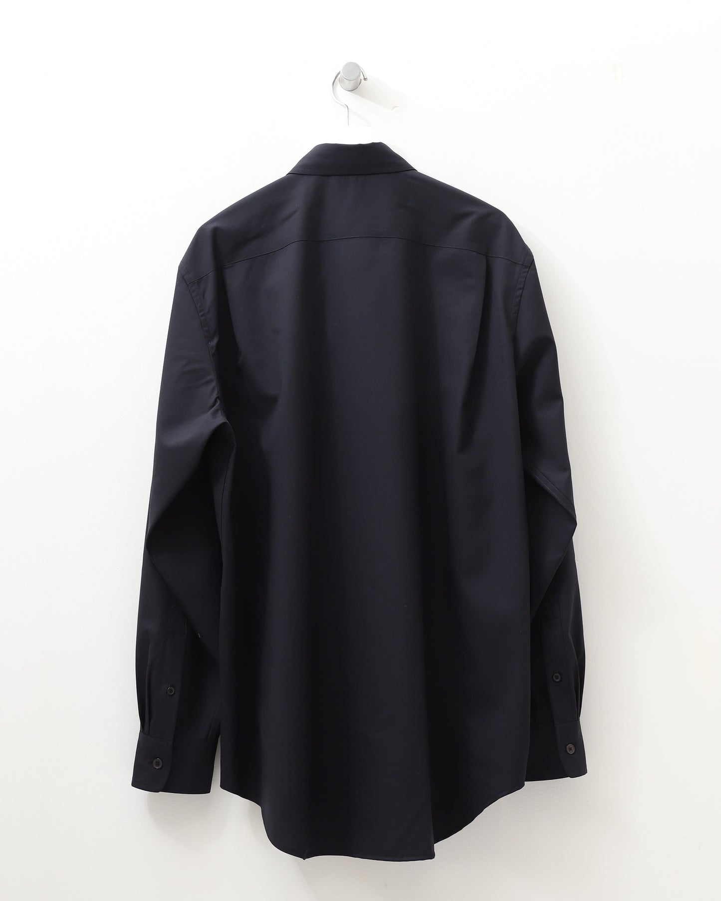 SUPER FINE TROPICAL WOOL SHIRT DARK NAVY