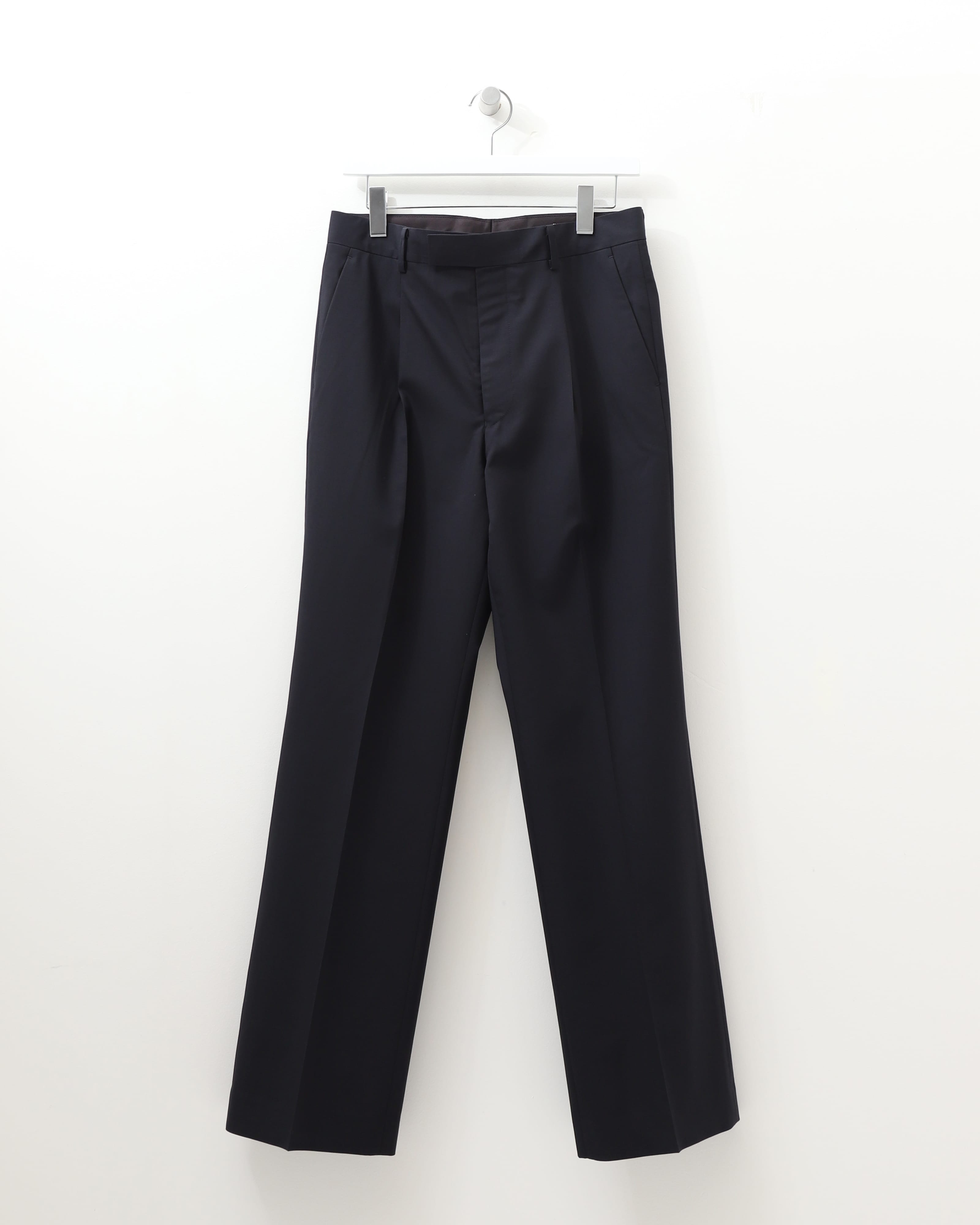 SUPER FINE TROPICAL WOOL SLACKS DARK NAVY – TIME AFTER TIME