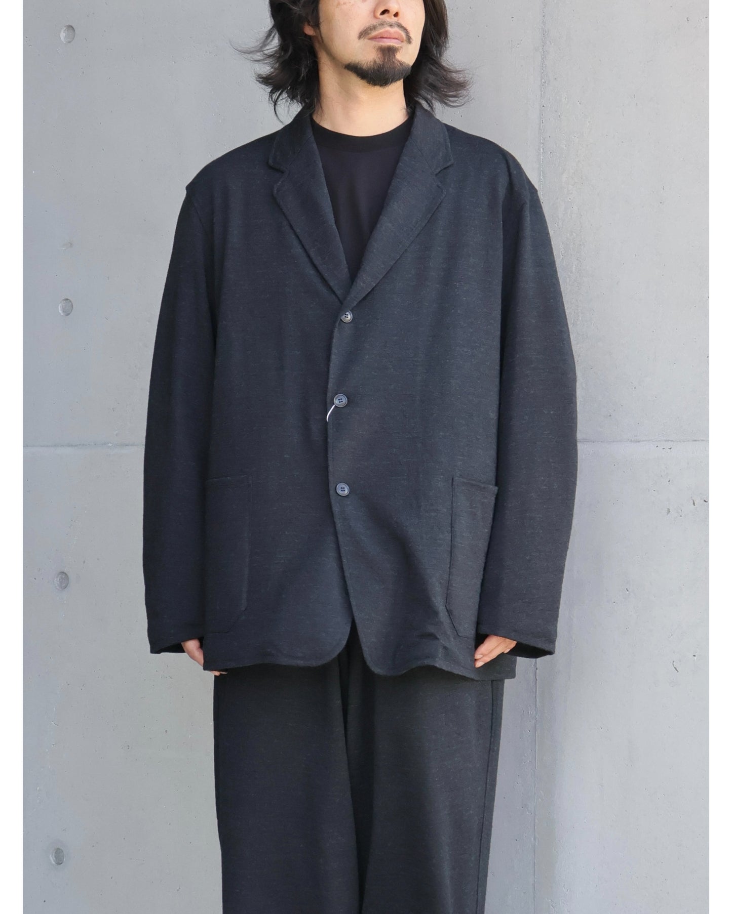 ウールニット ジャケット CHARCOAL