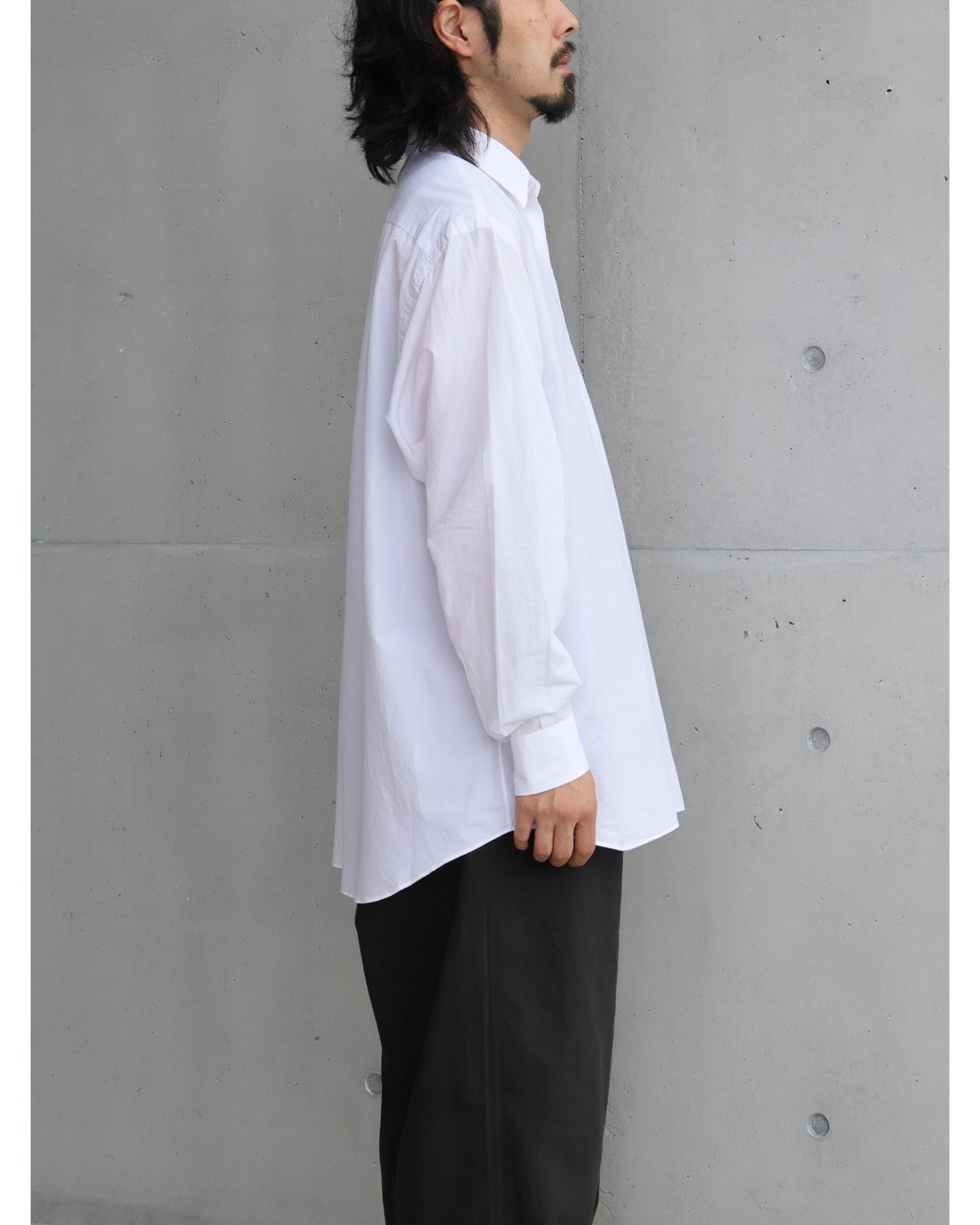 コモリ シャツ WHITE