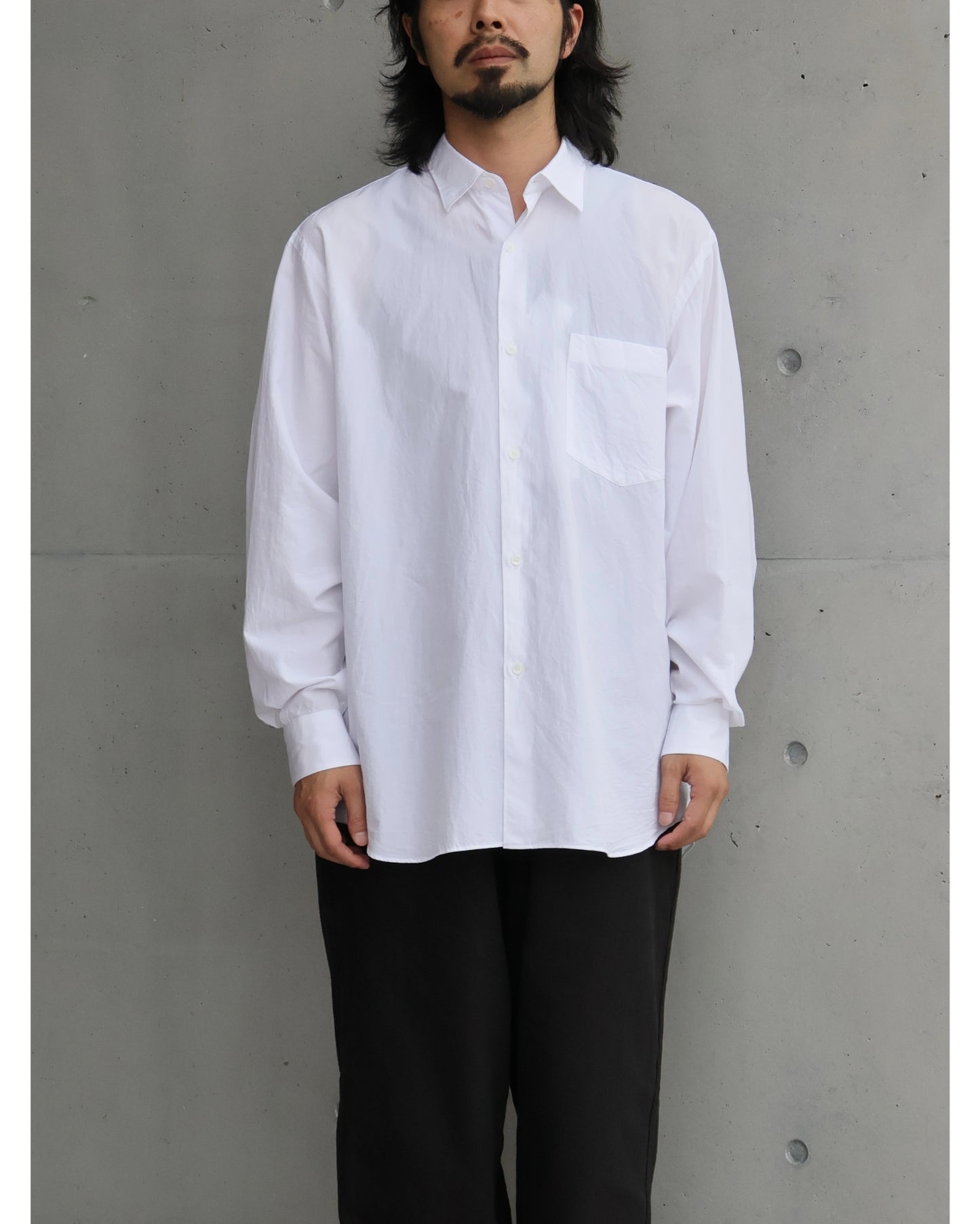 コモリ シャツ WHITE