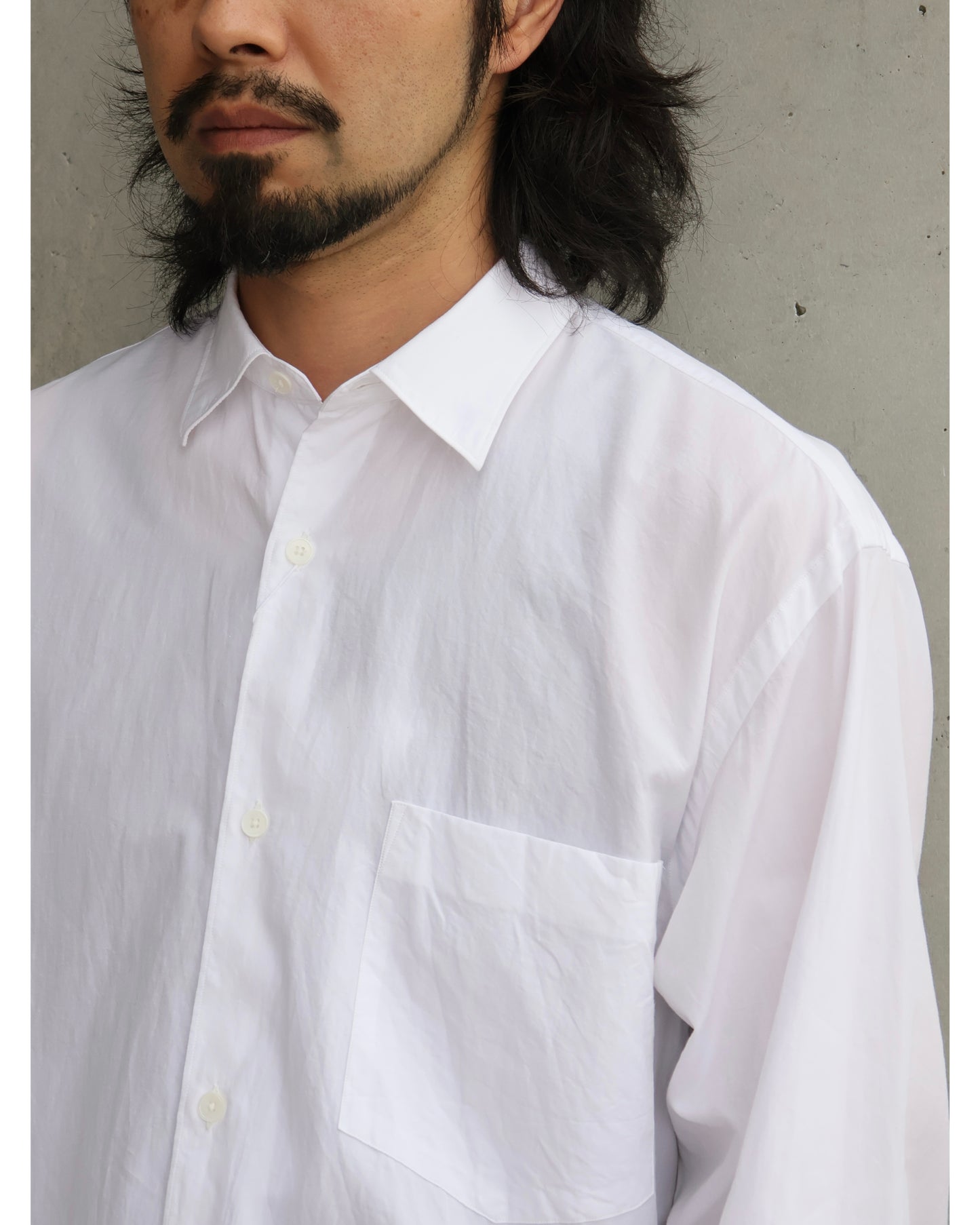 コモリ シャツ WHITE