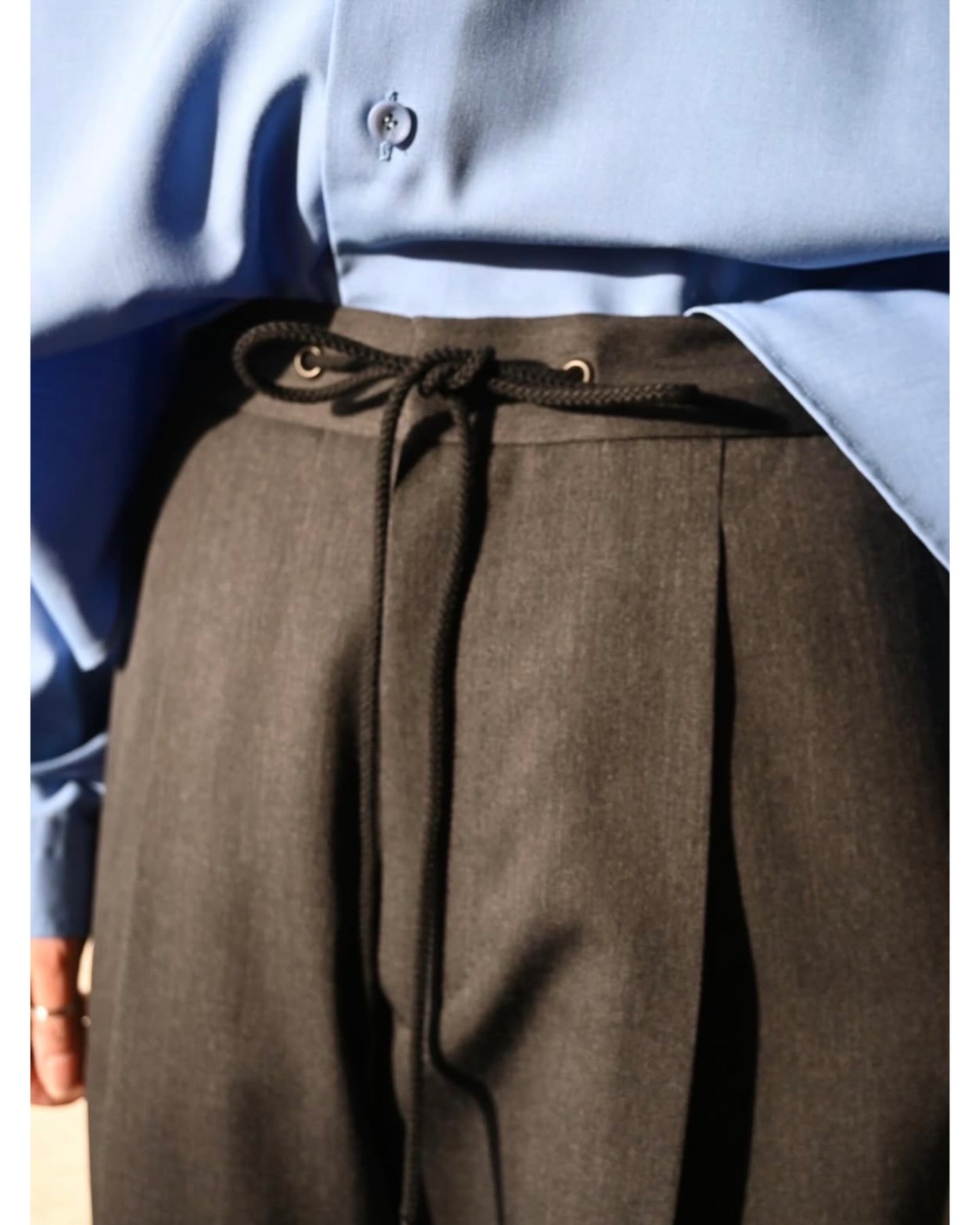THE EASY SLACKS WIDE PANTS