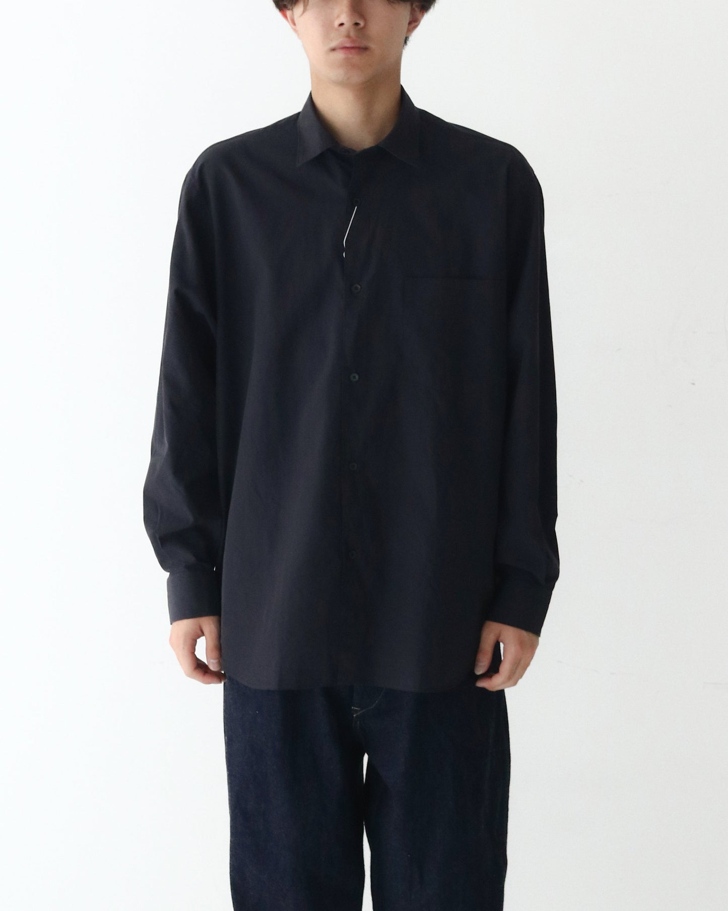 コモリ シャツ NAVY