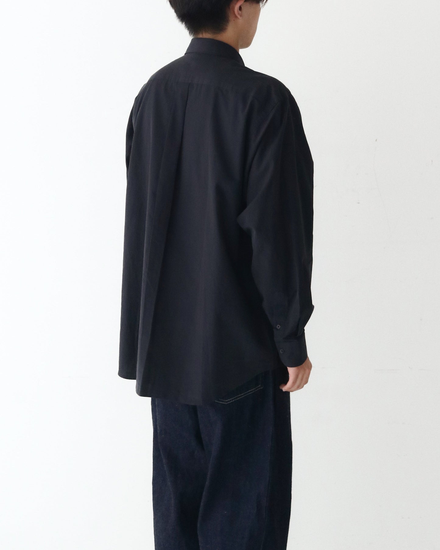 コモリ シャツ NAVY