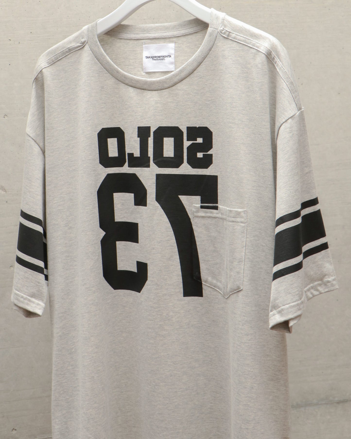SOLO73.(oversized s/s pocket tee) GRAY