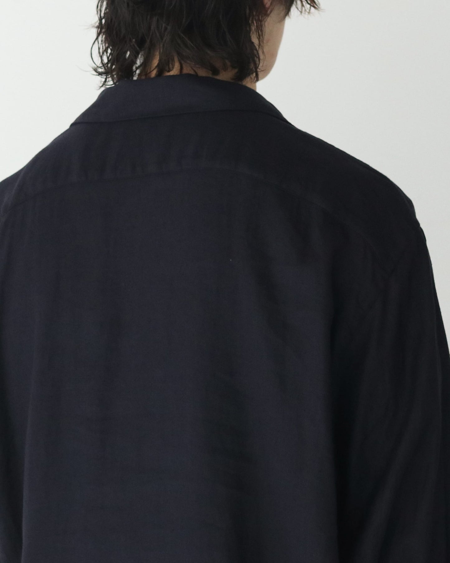 リネンツイル スキッパーシャツ NAVY