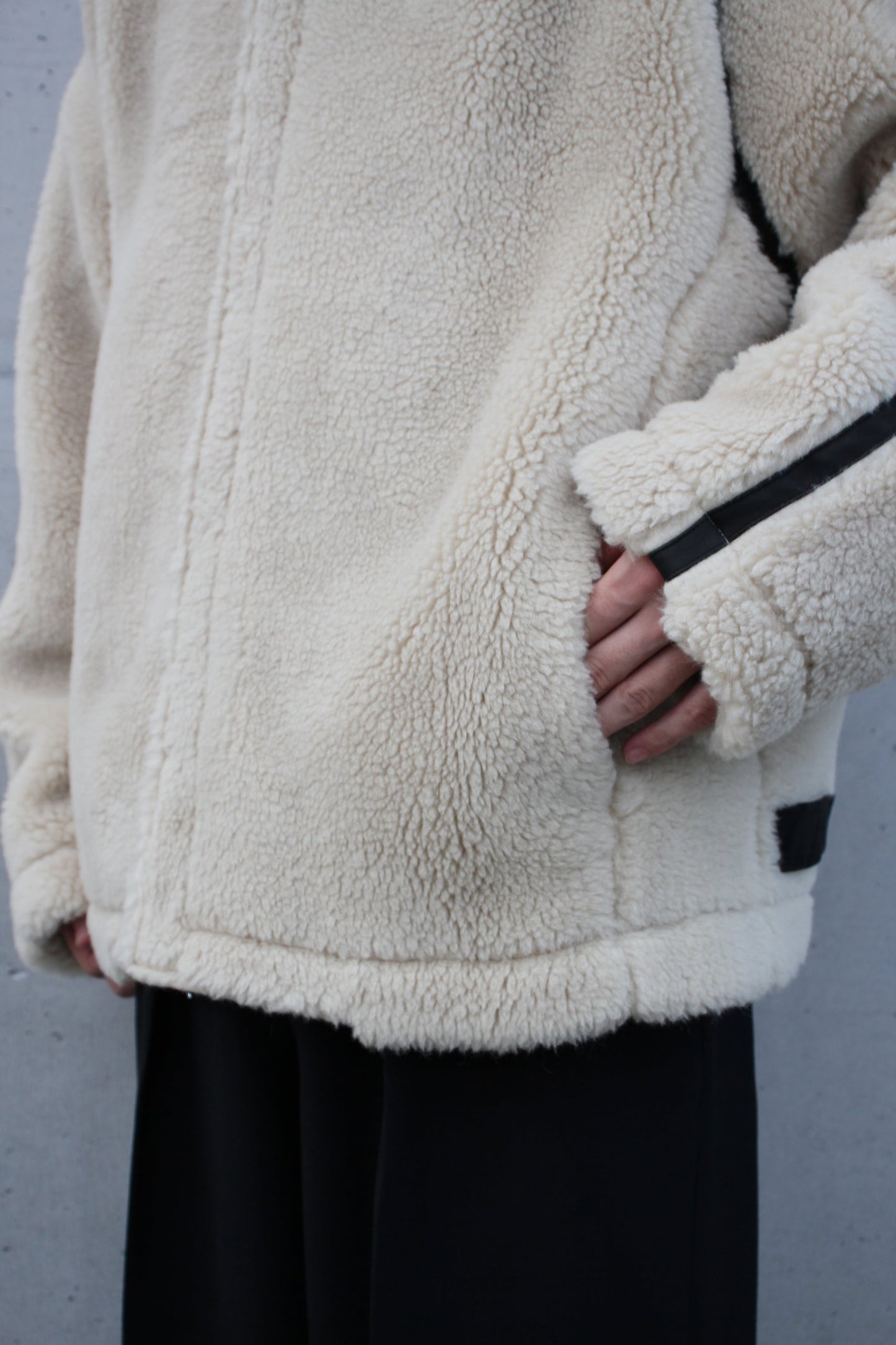 WOOL FUR FLIGHT JACKET