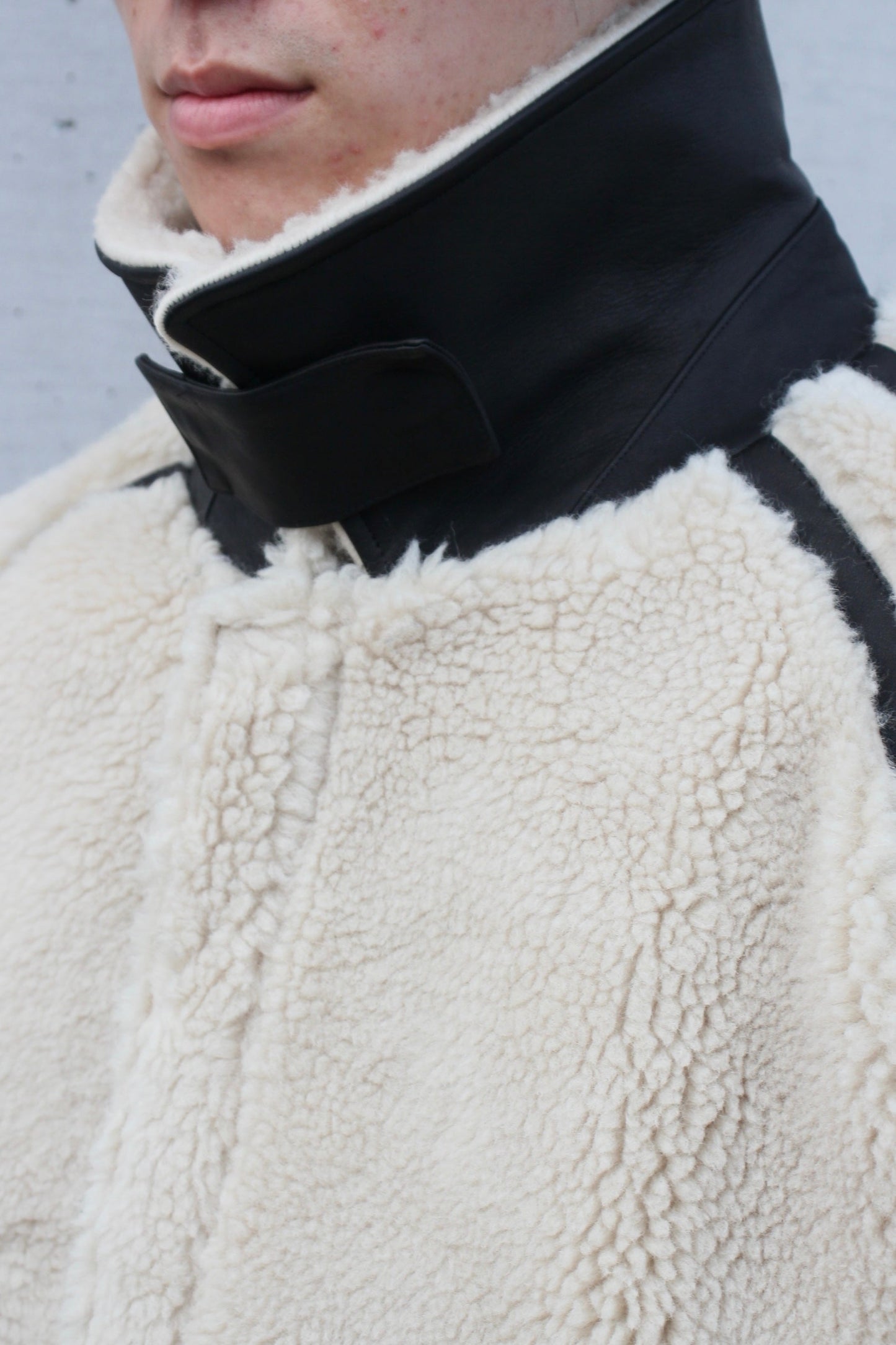 WOOL FUR FLIGHT JACKET