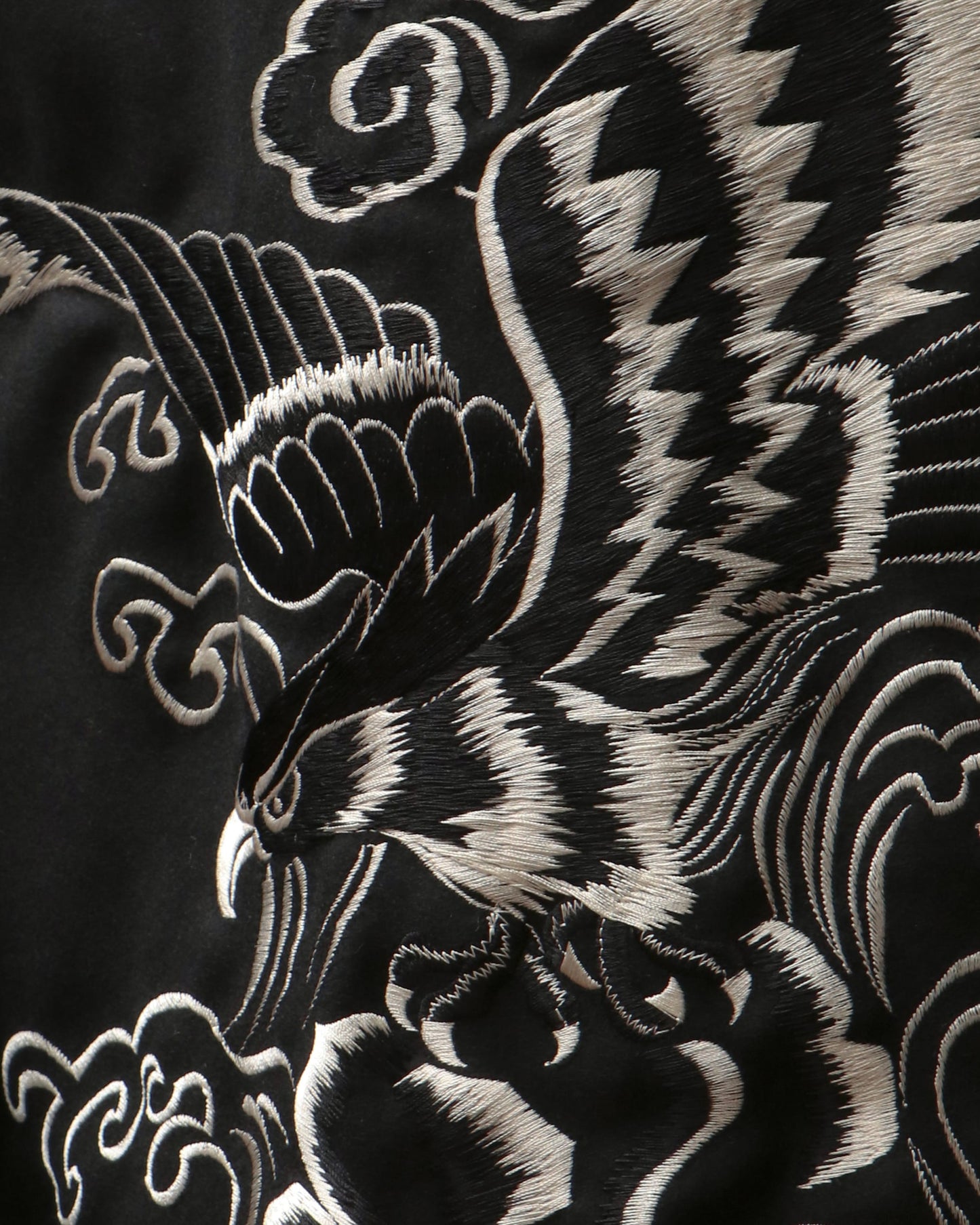 WOOL MELTON SOUVENIRJ ACKET " WHITE EAGLE " EXCLUSIVE