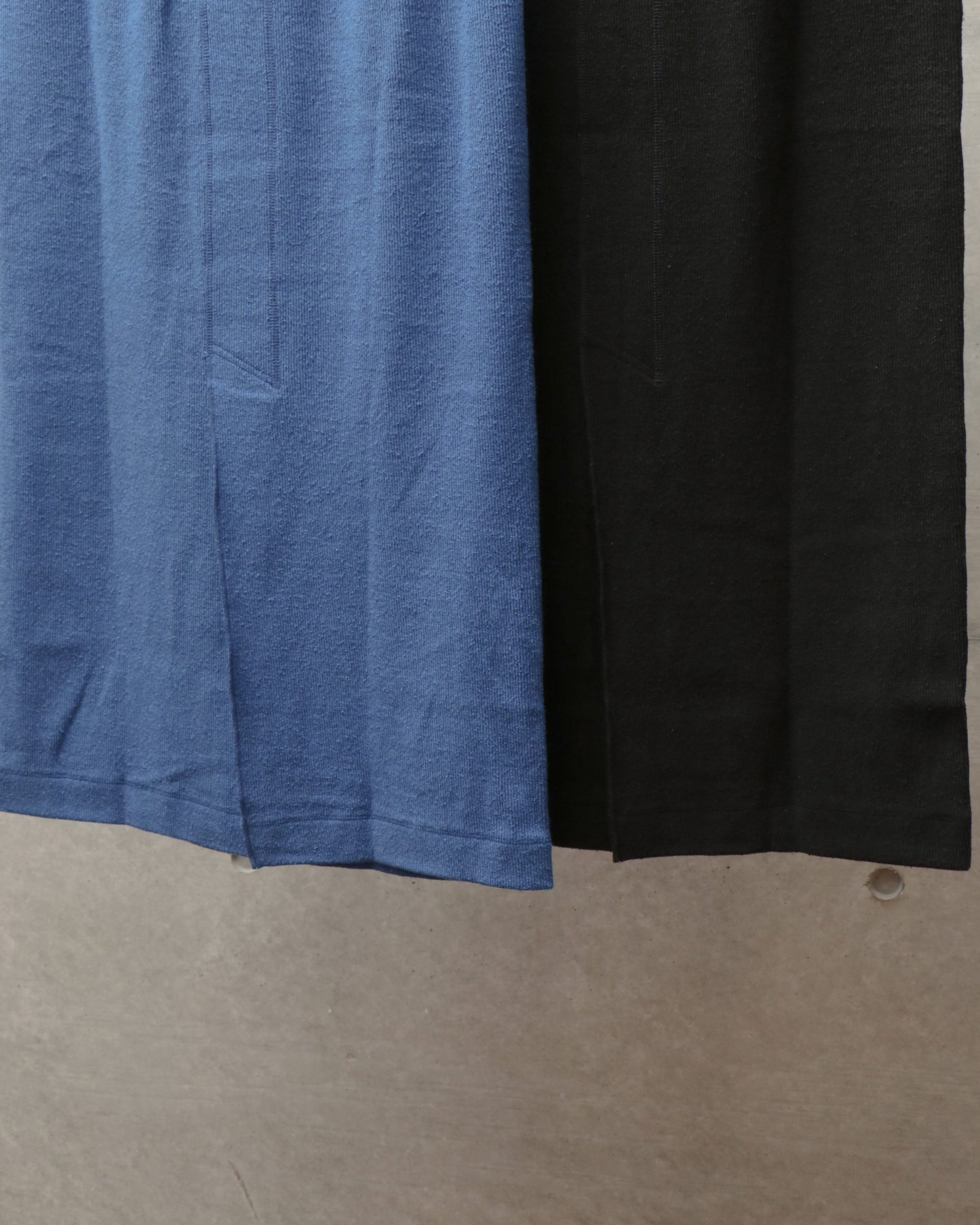 stretch raw silk ribbed-jersey pencil skirt