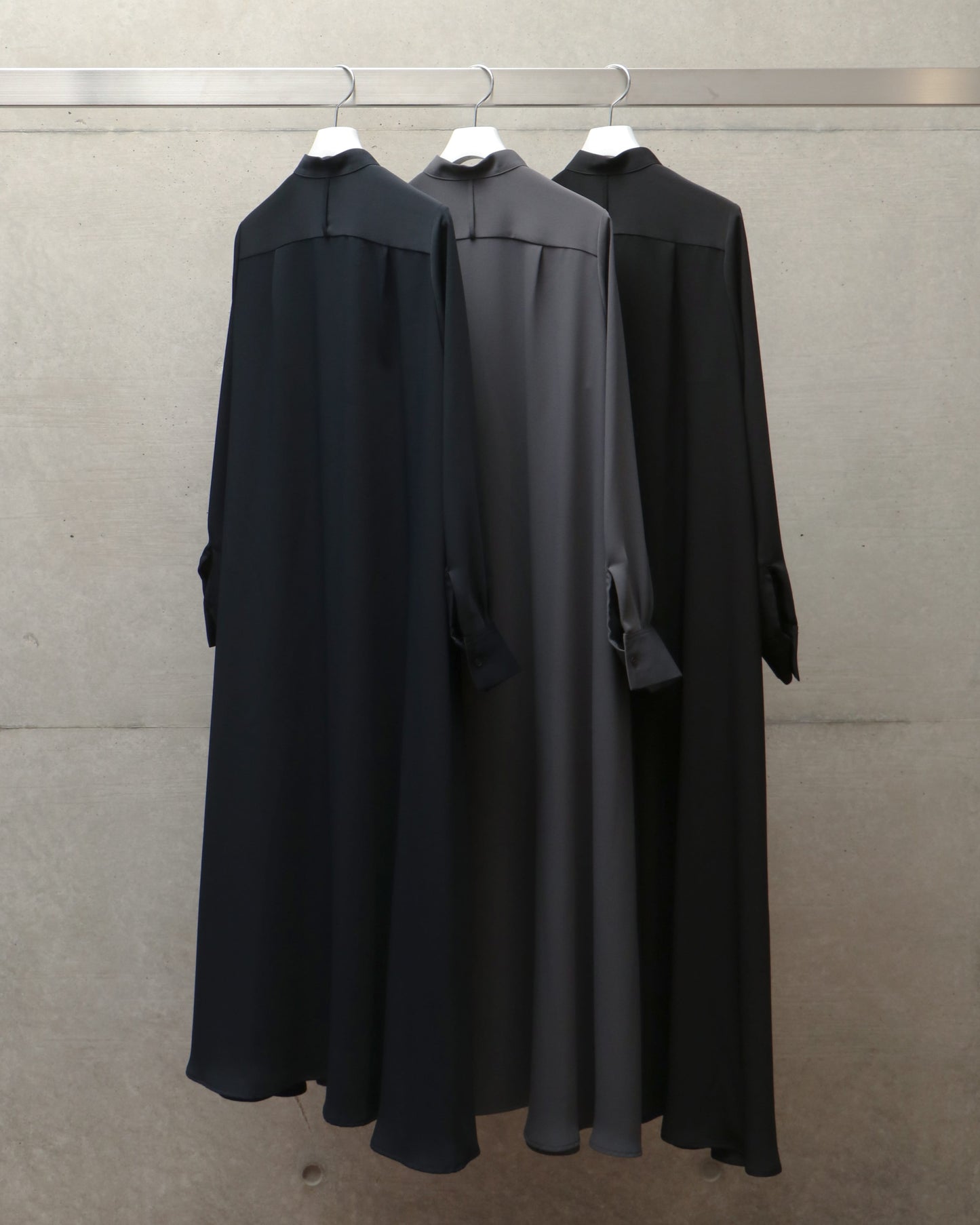 Satin Band Collar Dress