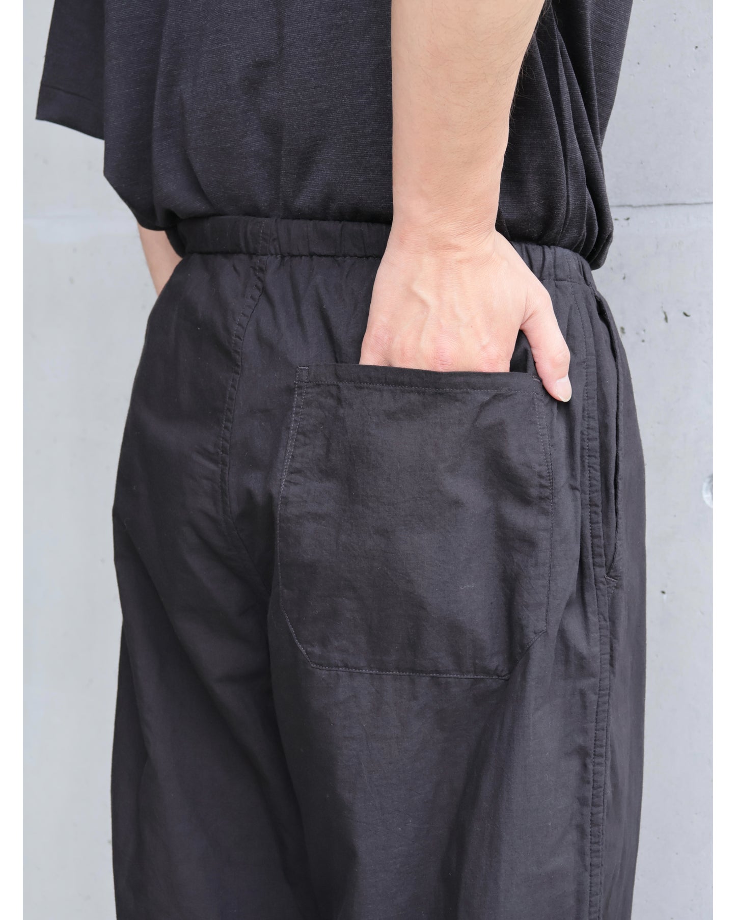 KHADIコットン ドローストリングパンツ