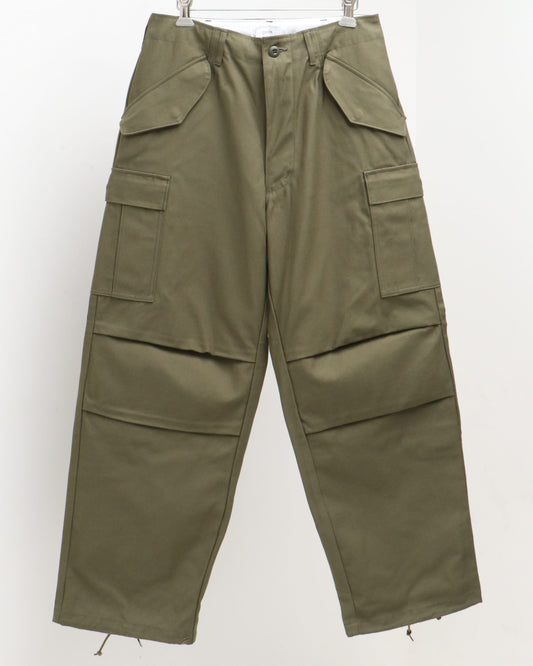 スビンコットン ナイロン バックサテン M65フィールドパンツ OLIVE