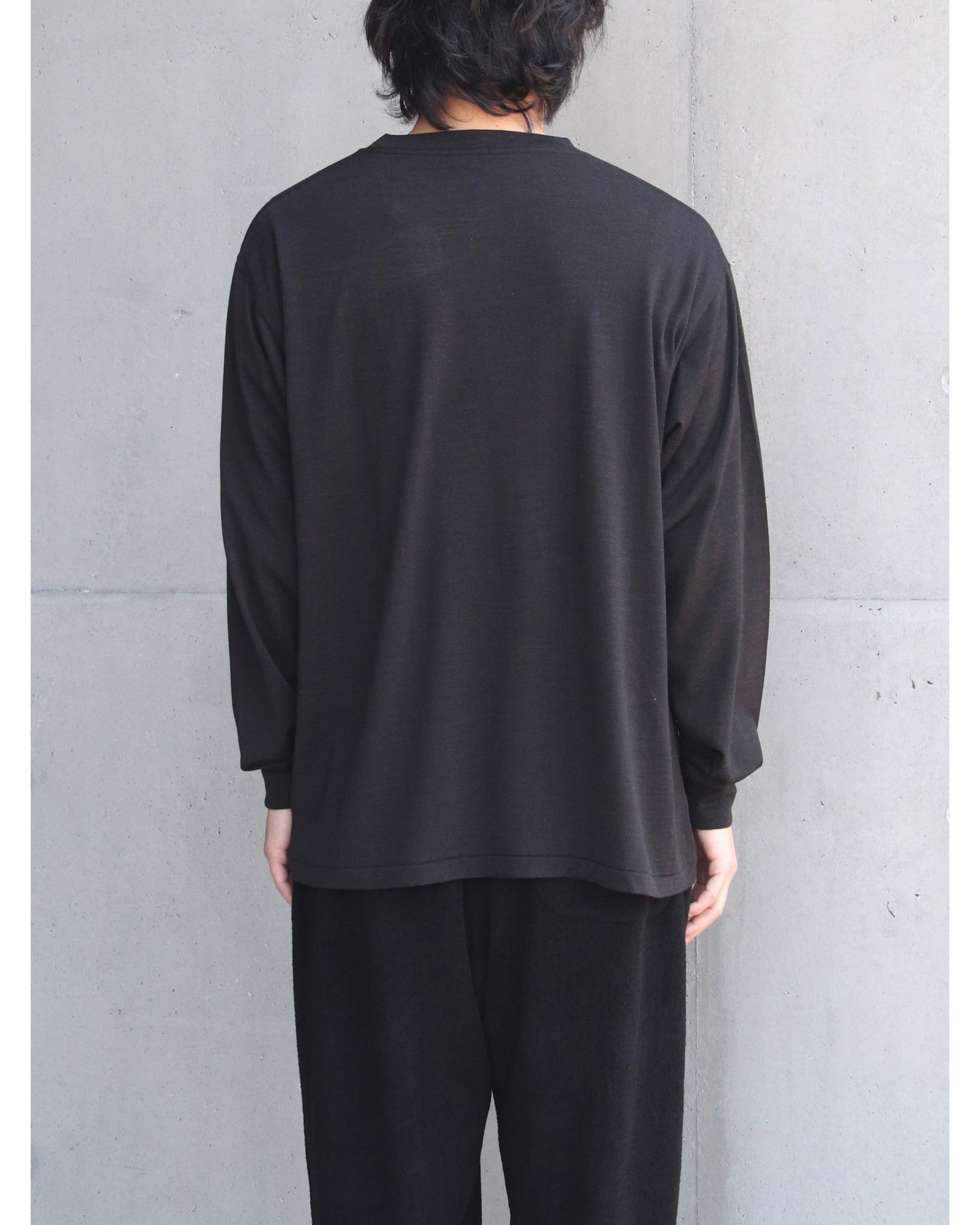 サマーウール 長袖Tシャツ CHARCOAL