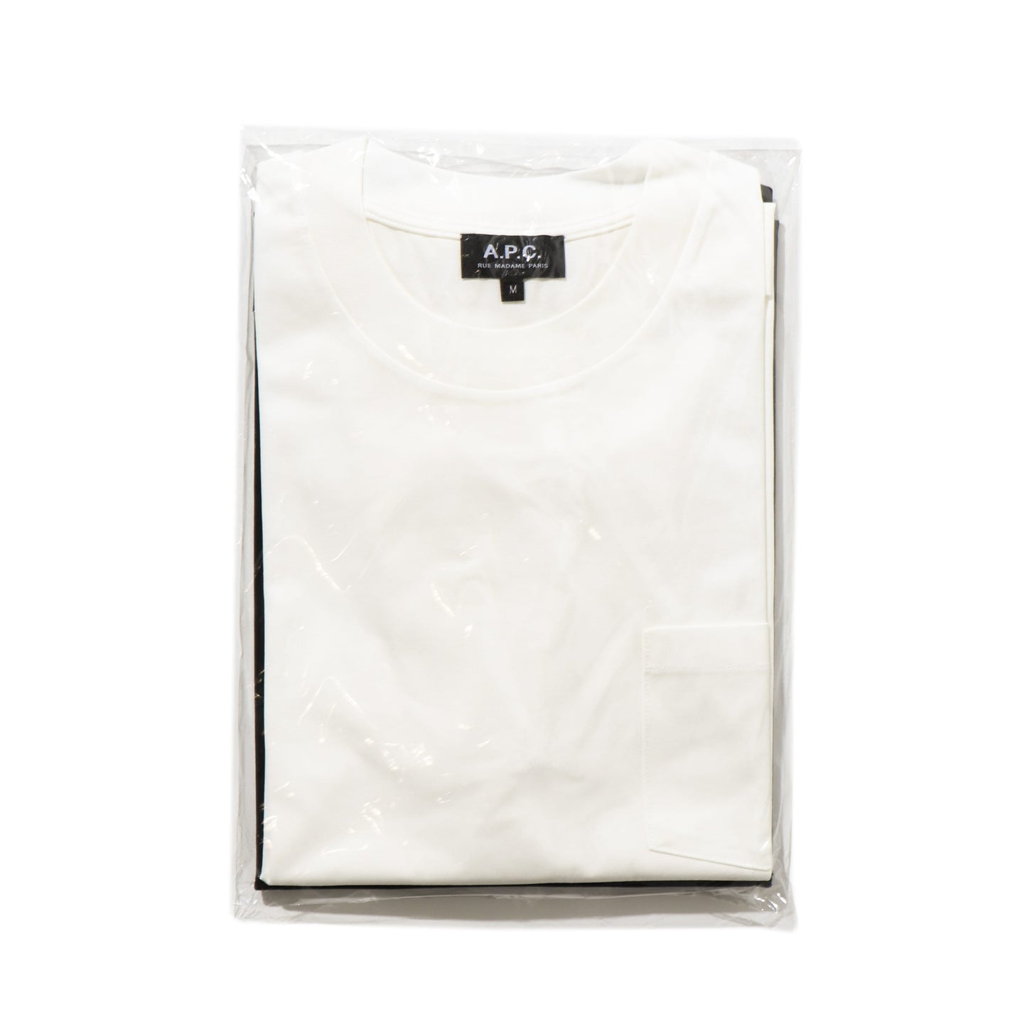 APC PACK T-SHIRT L/S WHITE×BLACK
