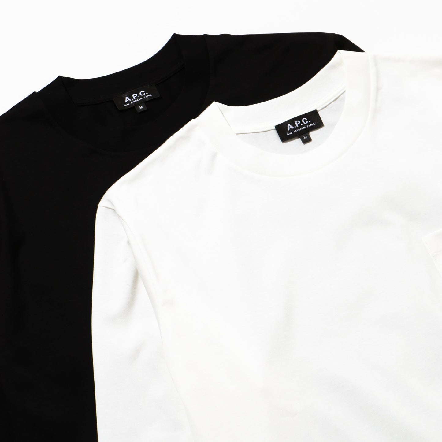 APC PACK T-SHIRT L/S WHITE×BLACK