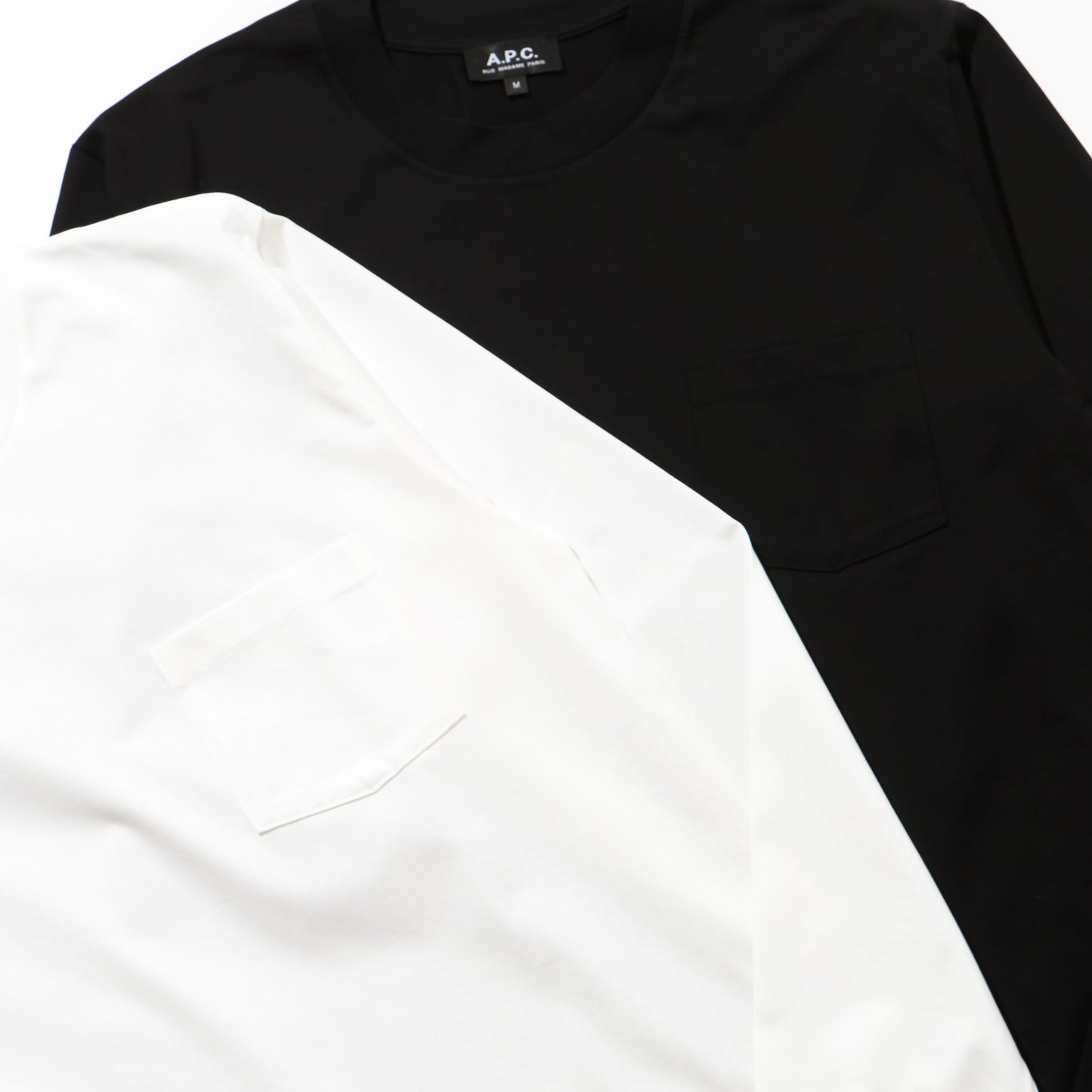 APC PACK T-SHIRT L/S WHITE×BLACK