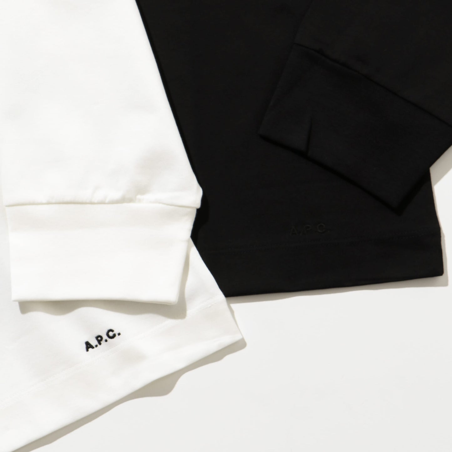 APC PACK T-SHIRT L/S WHITE×BLACK