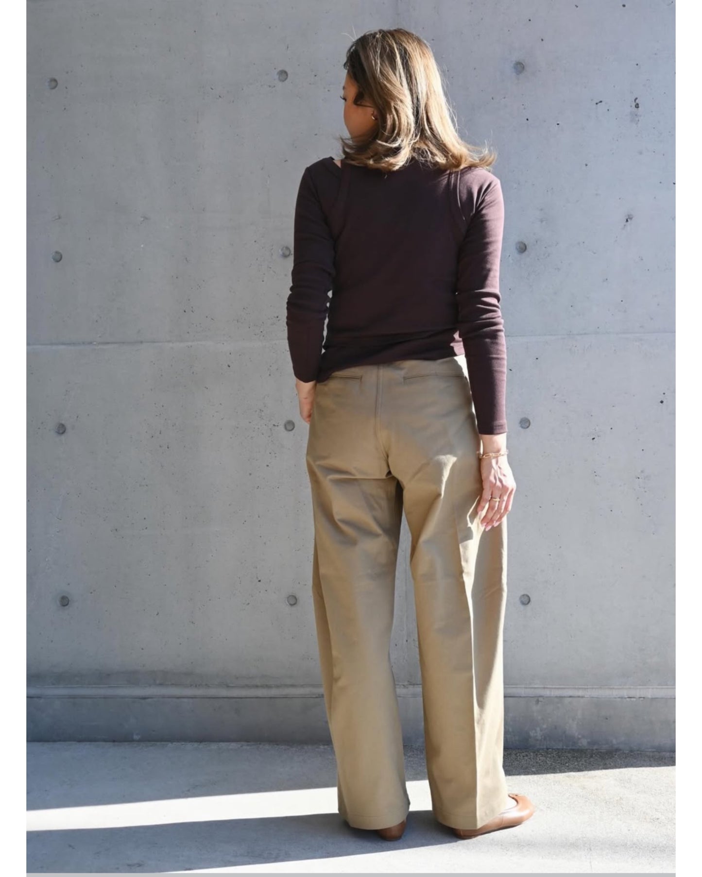 BARREL-LEG CHINO PANTS 13348