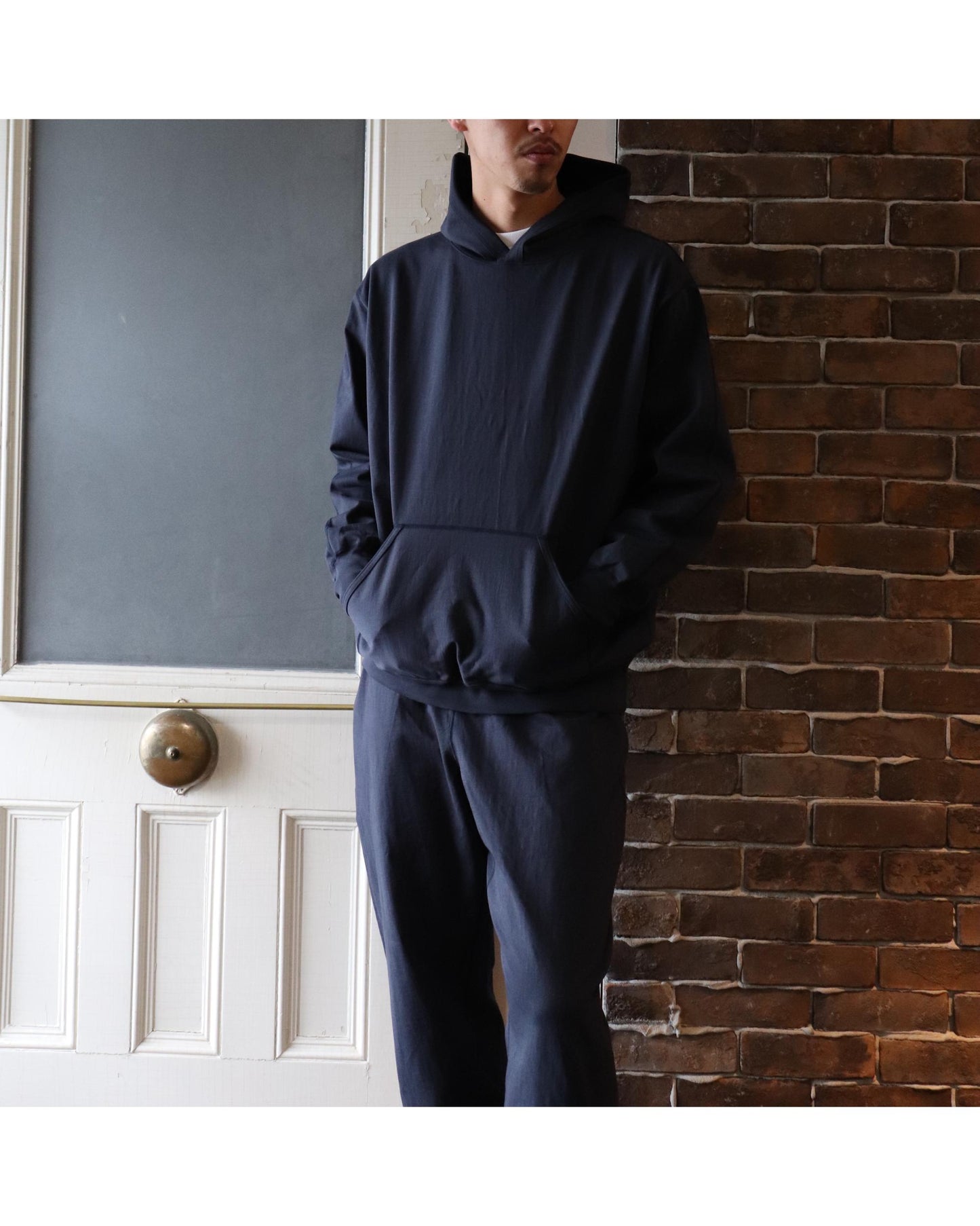 Unlikely Split Raglan Sleeve Hoodie NAVY