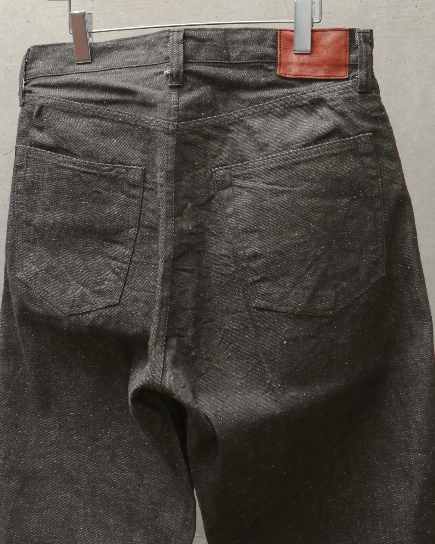 RECYCLED WASTE SUVIN COTTON YARN 11.5oz. DENIM 5POCKET WIDE PANTS WWII MODEL 42407