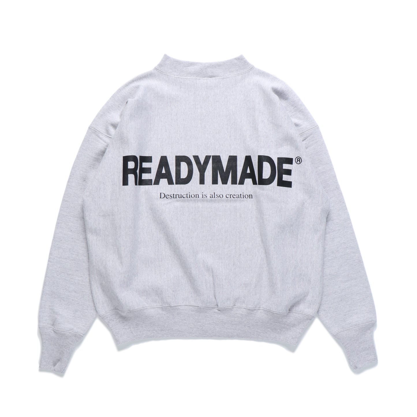 MOCK NECK SWEAT SHIRT GRAY