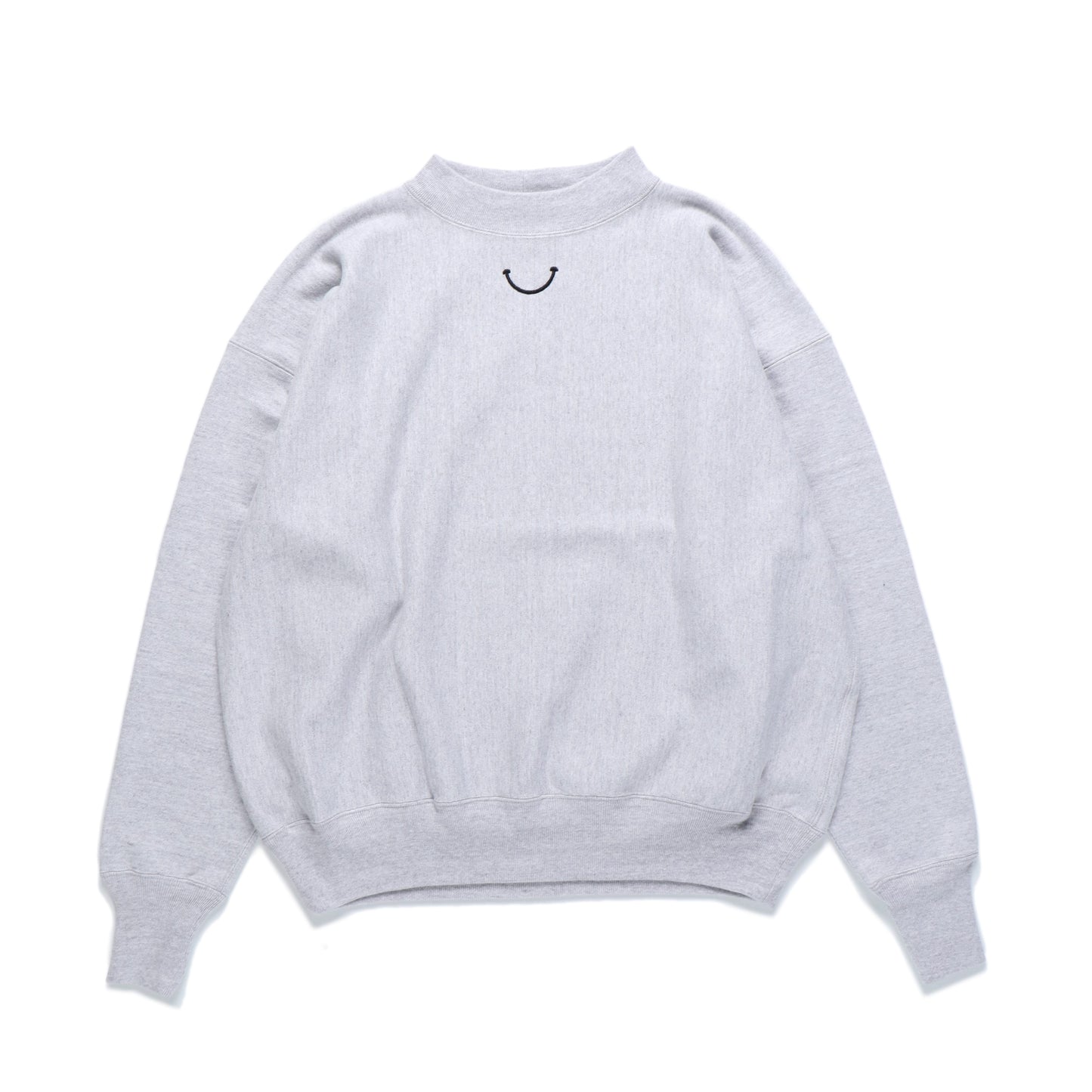 MOCK NECK SWEAT SHIRT GRAY