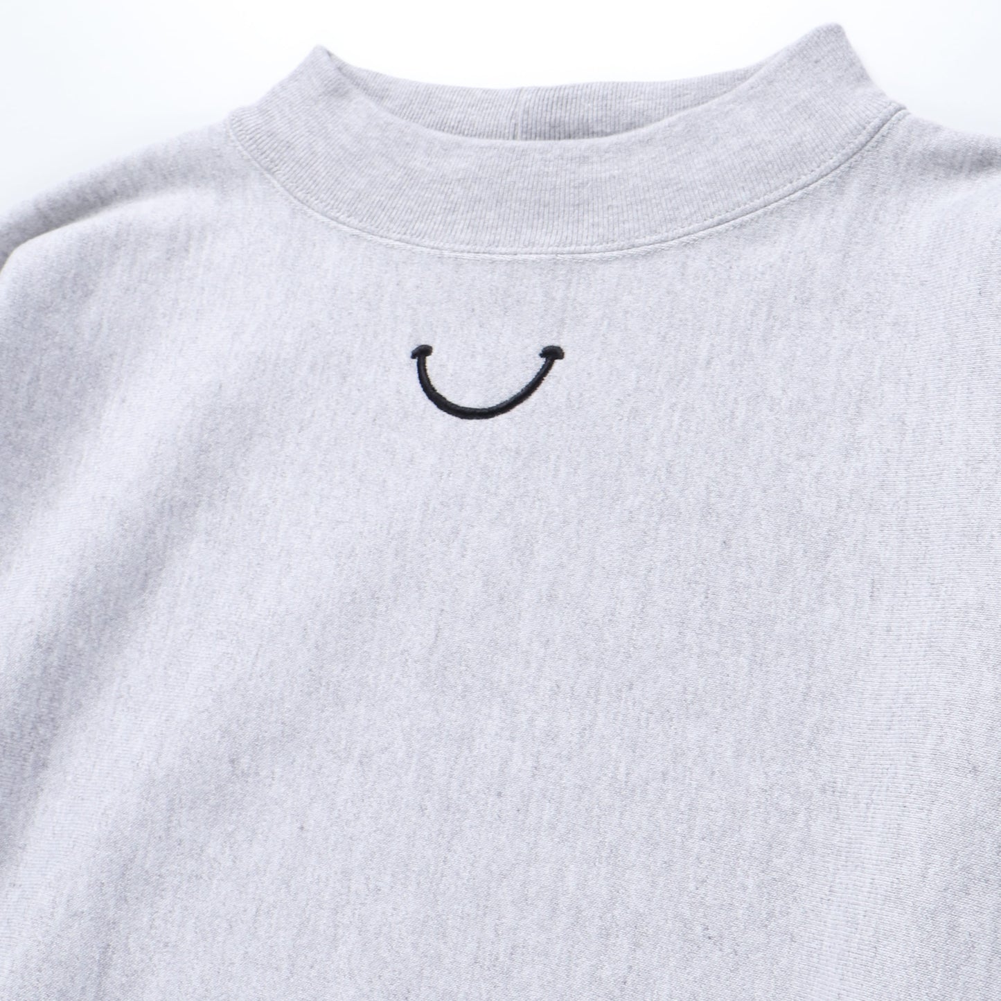 MOCK NECK SWEAT SHIRT GRAY