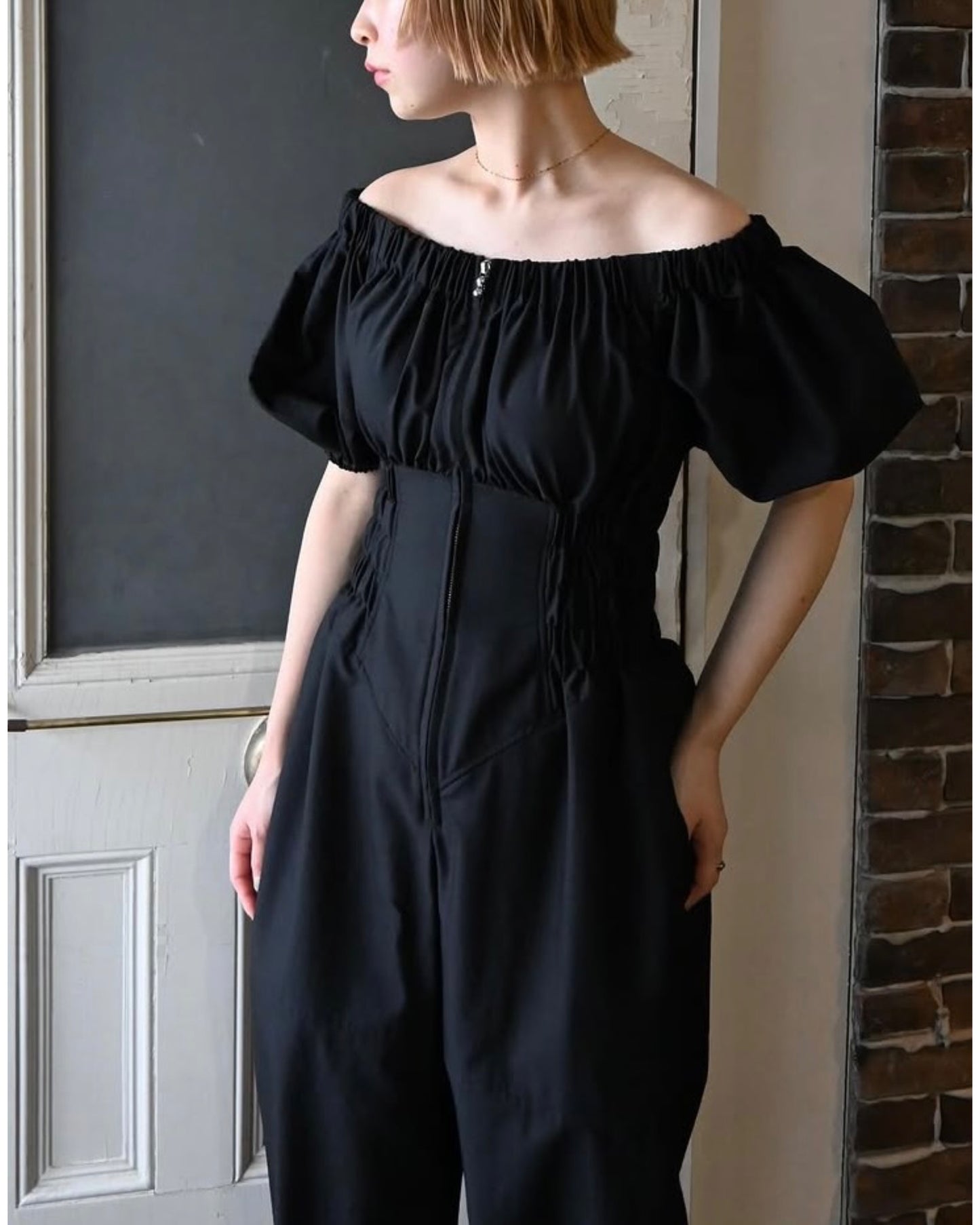 OFF-SHOULDER JUMPSUITS
