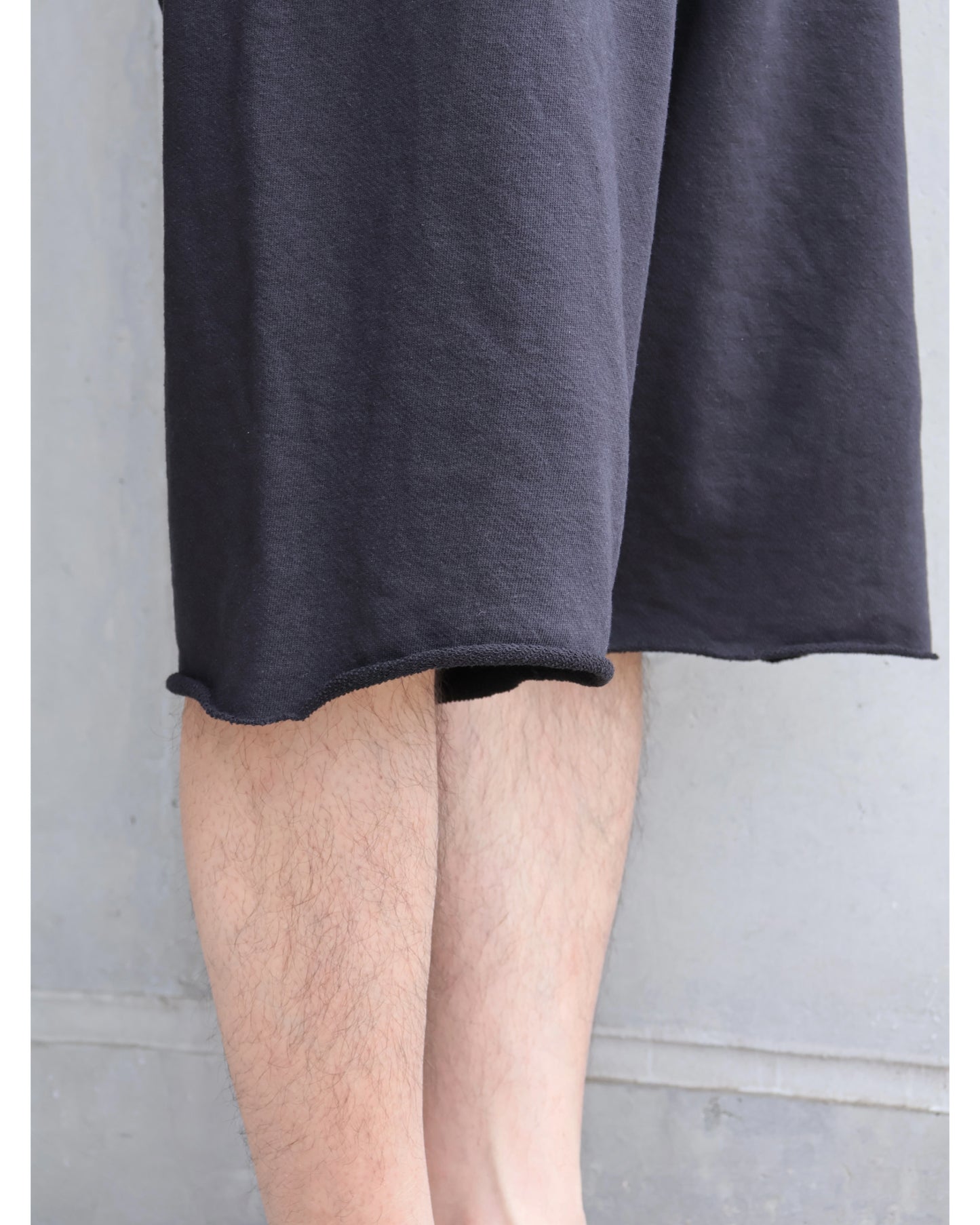 LWコットン裏毛 ショーツ BLACK