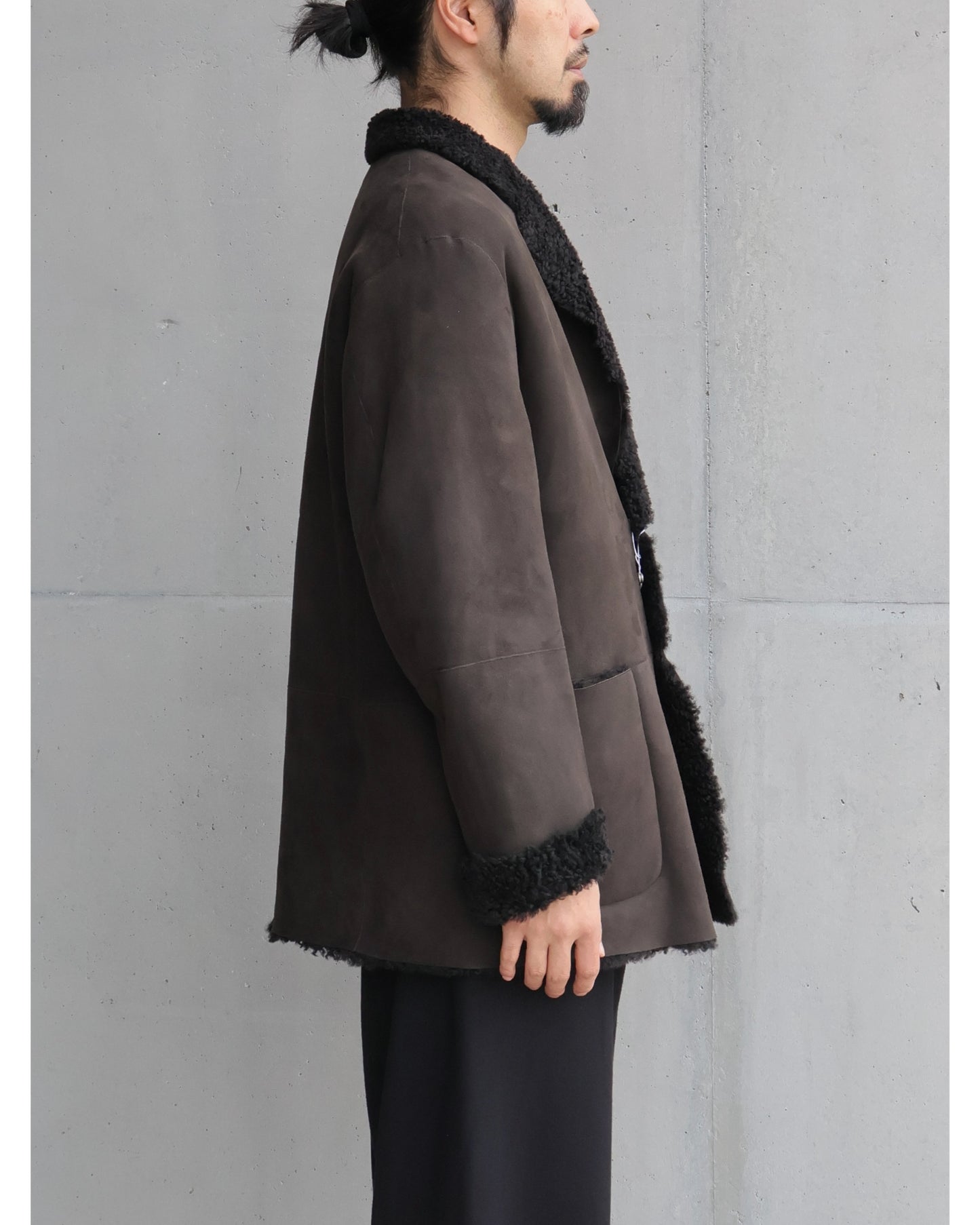 シープスキン ジャケット BROWN