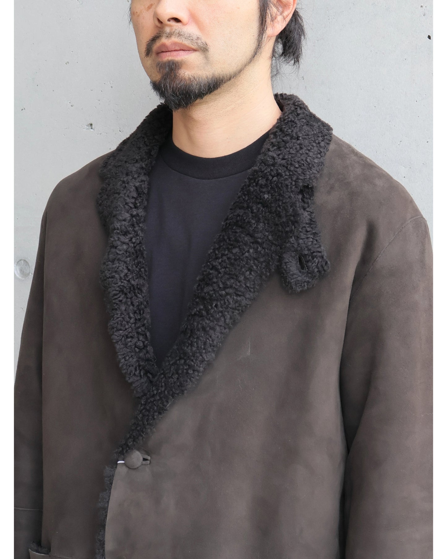 シープスキン ジャケット BROWN