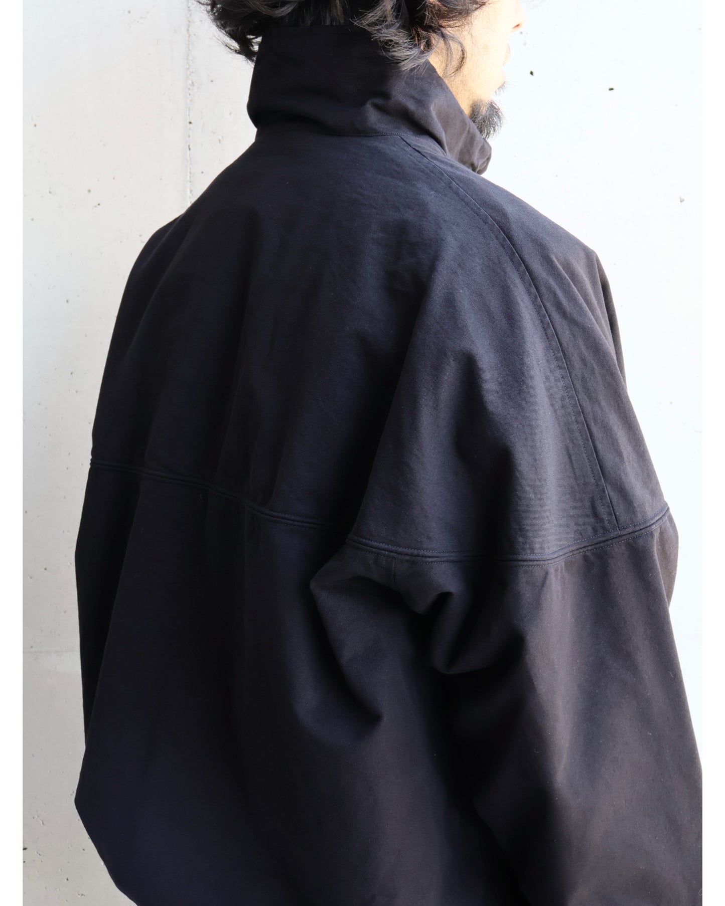 ポストワークツイル キャップショルダーブルゾン BLACK