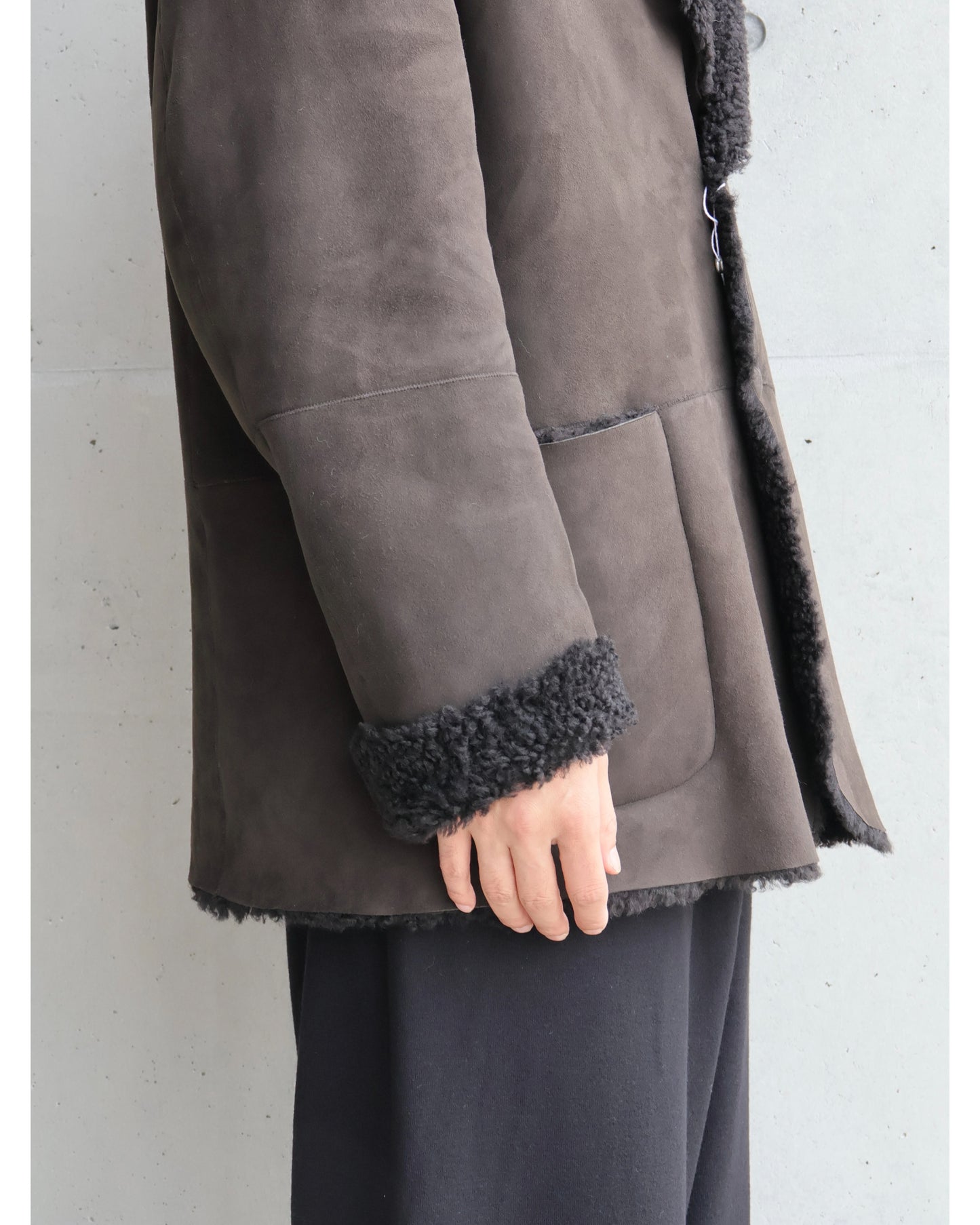 シープスキン ジャケット BROWN
