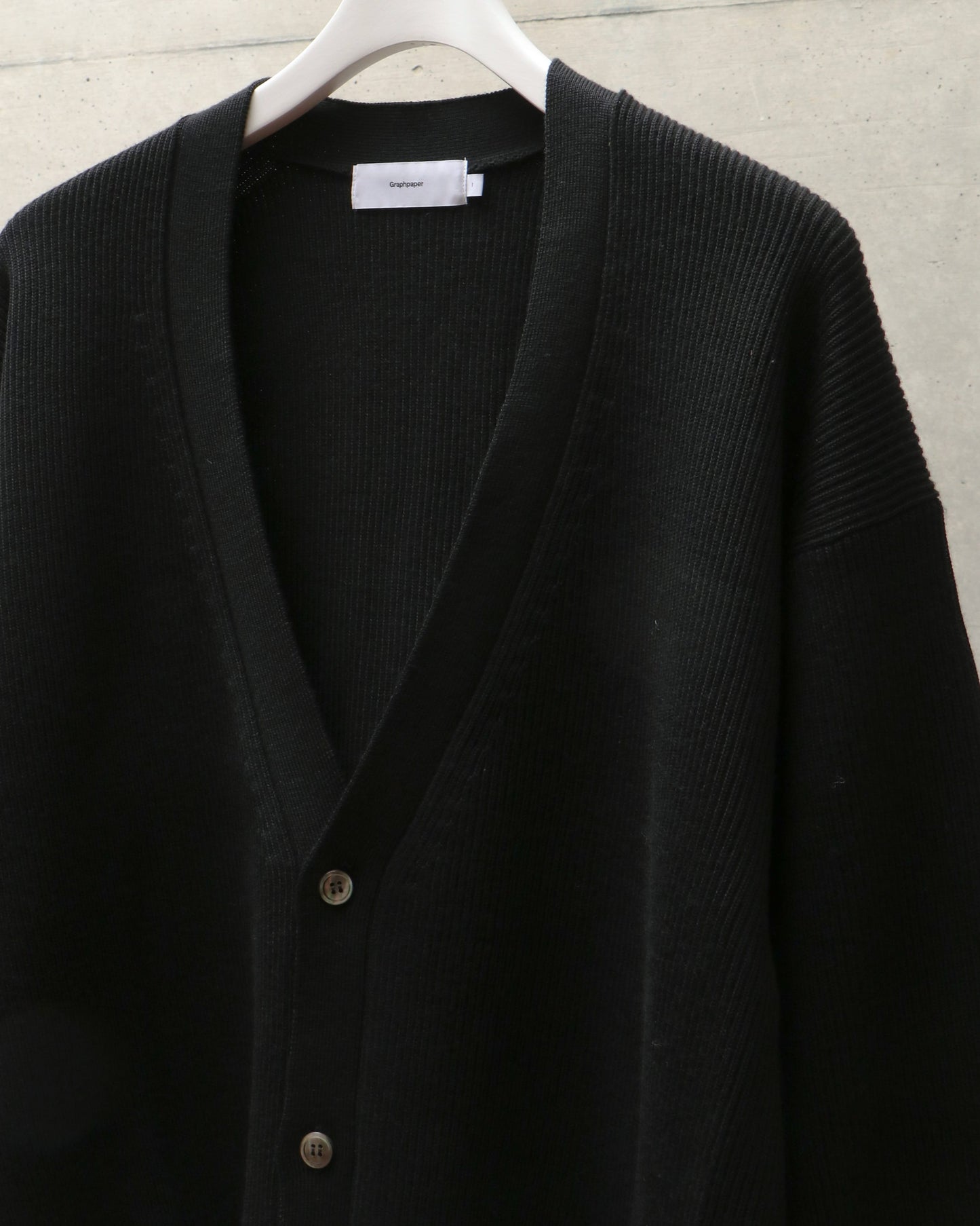 High Density Cardigan BLACK