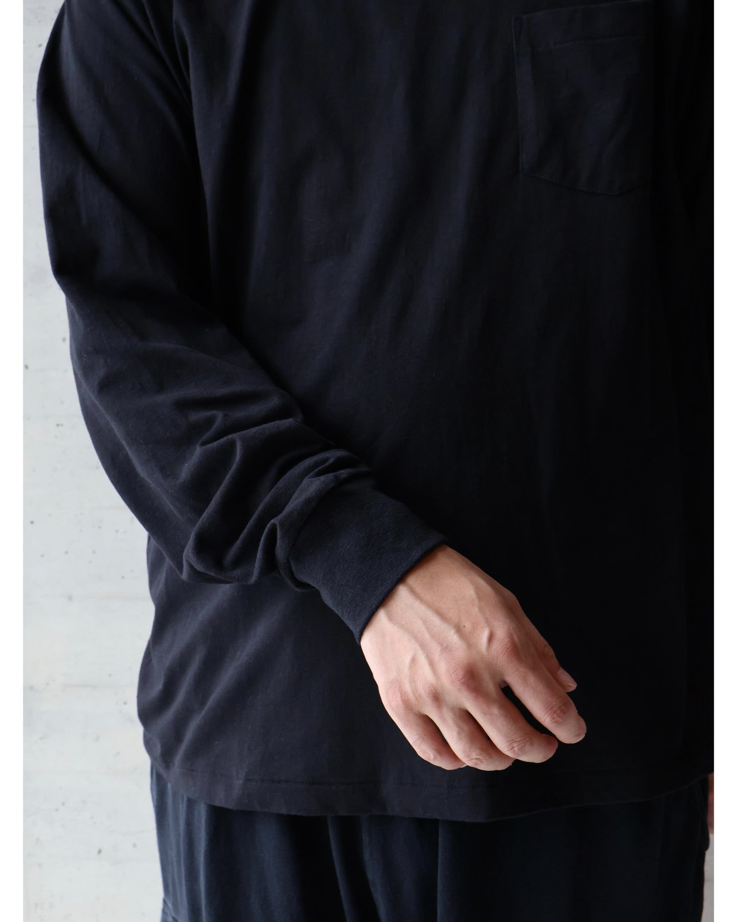 サープラス 長袖Tシャツ BLACK