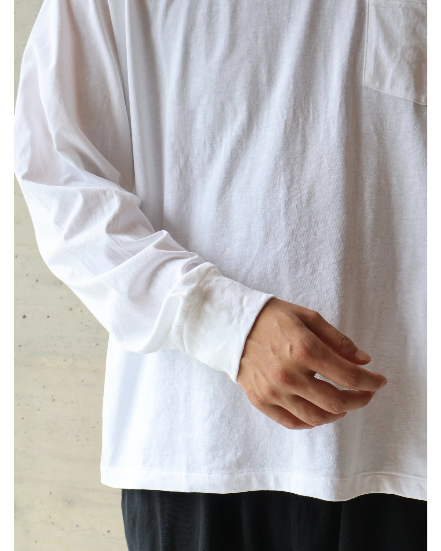 サープラス 長袖Tシャツ WHITE