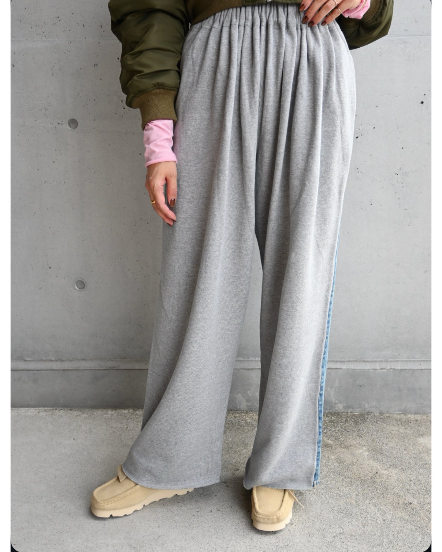 Hybride Sweat Denim Pants