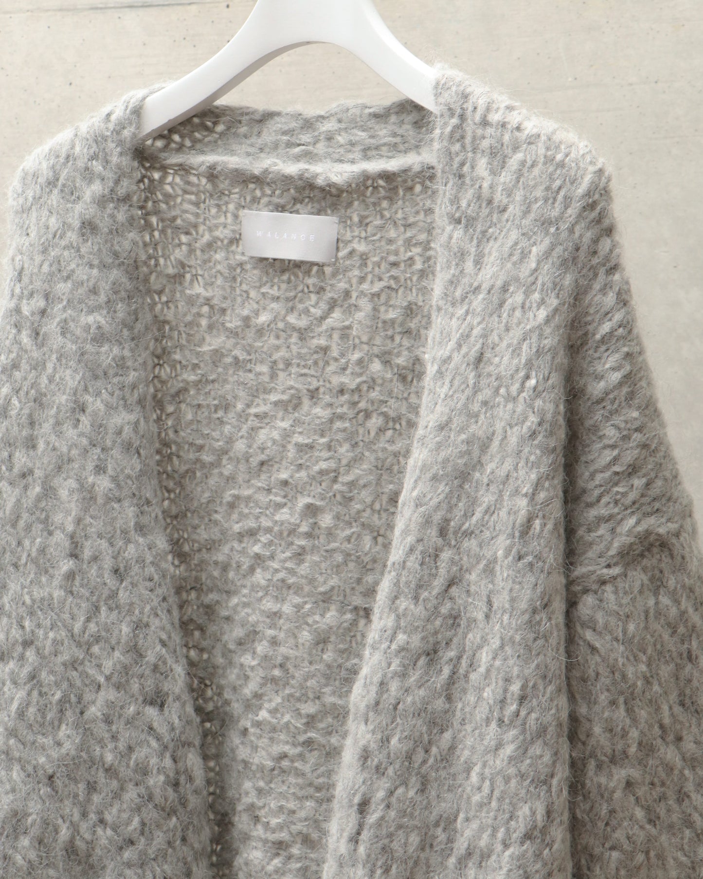 undyed alpaca hand knit cardigan