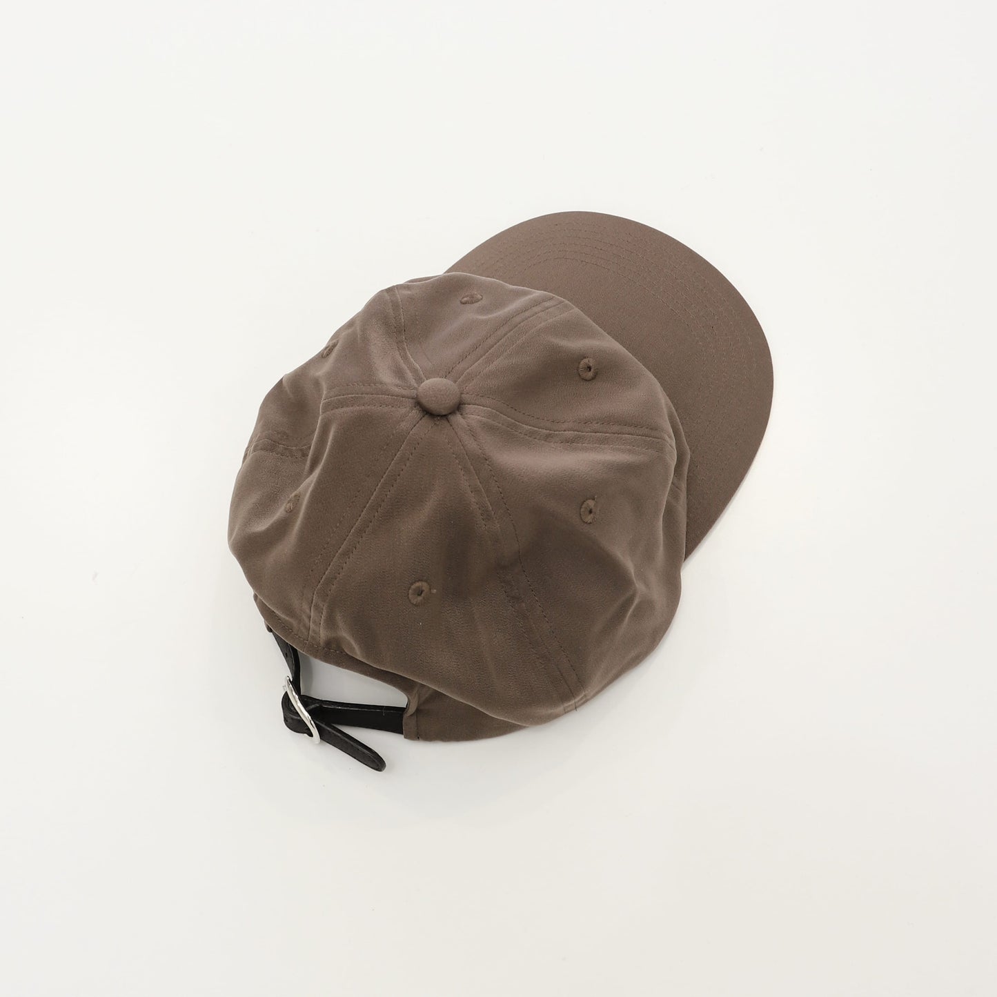 CUPRO POLY SATIN 6PANEL CAP TAUPE