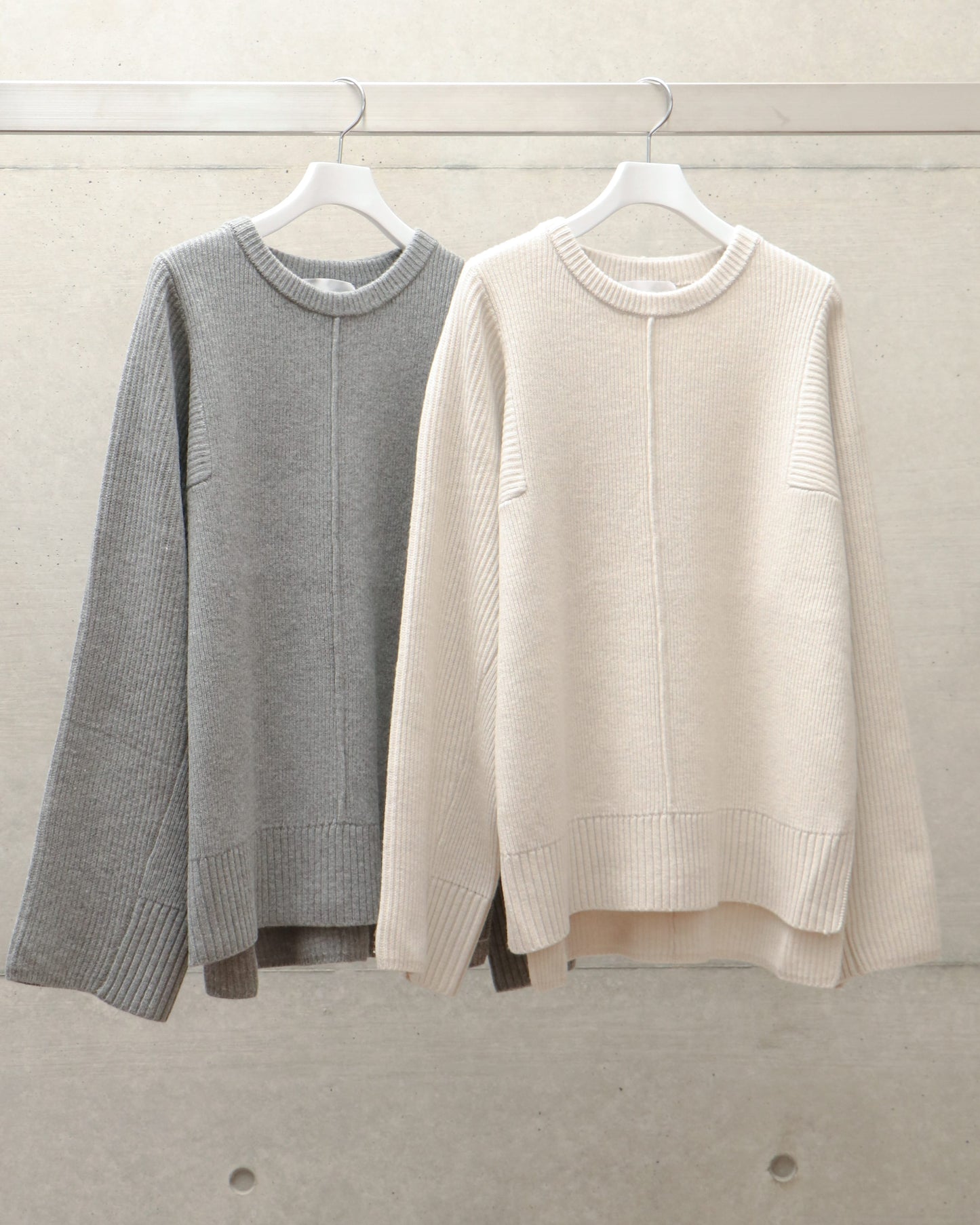 wool rib pullover