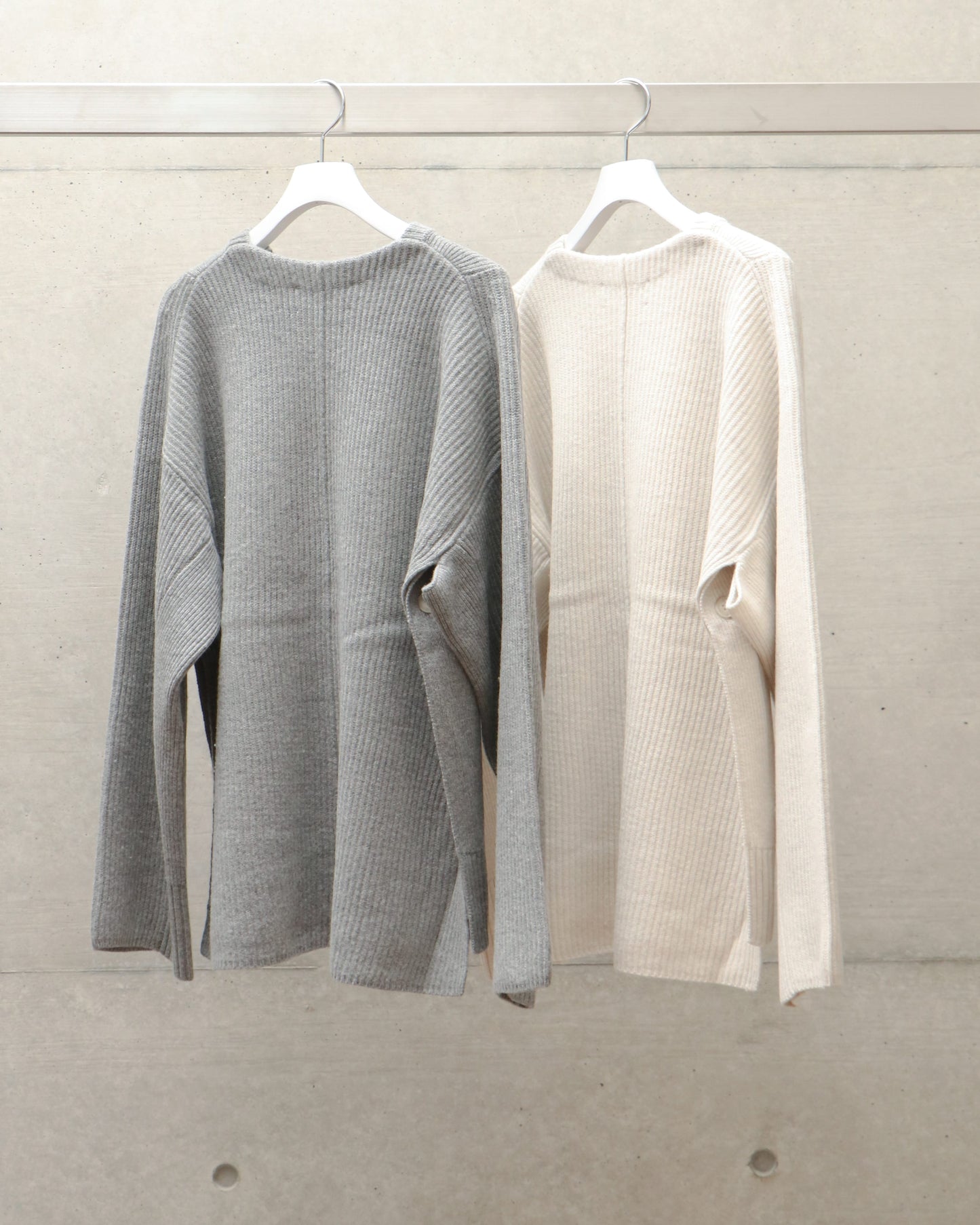 wool rib pullover