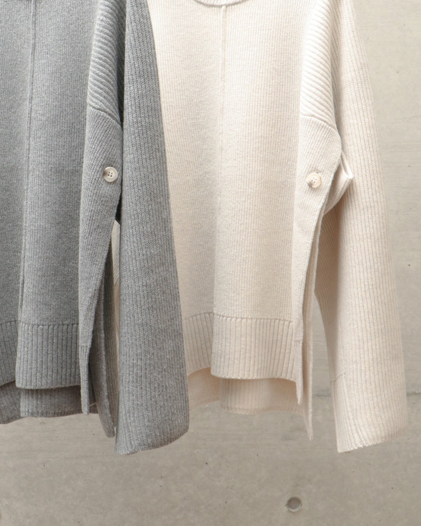 wool rib pullover
