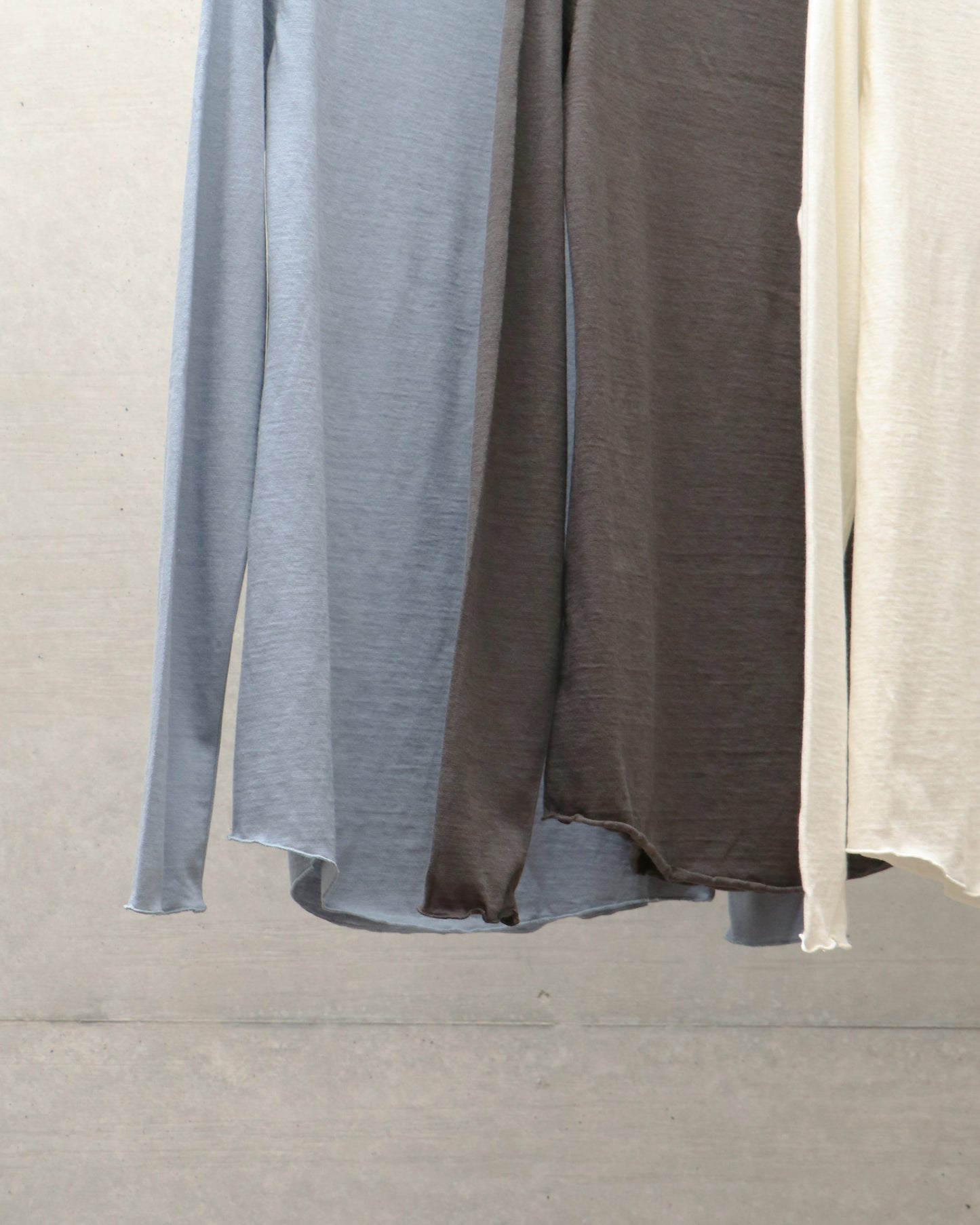 cotton cashmere high neck T