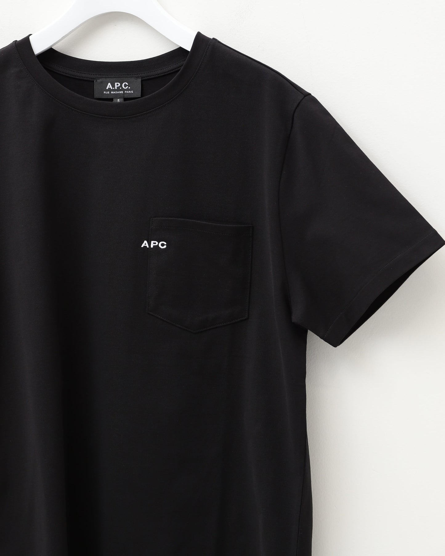 T-SHIRT POCKET_emb BLACK