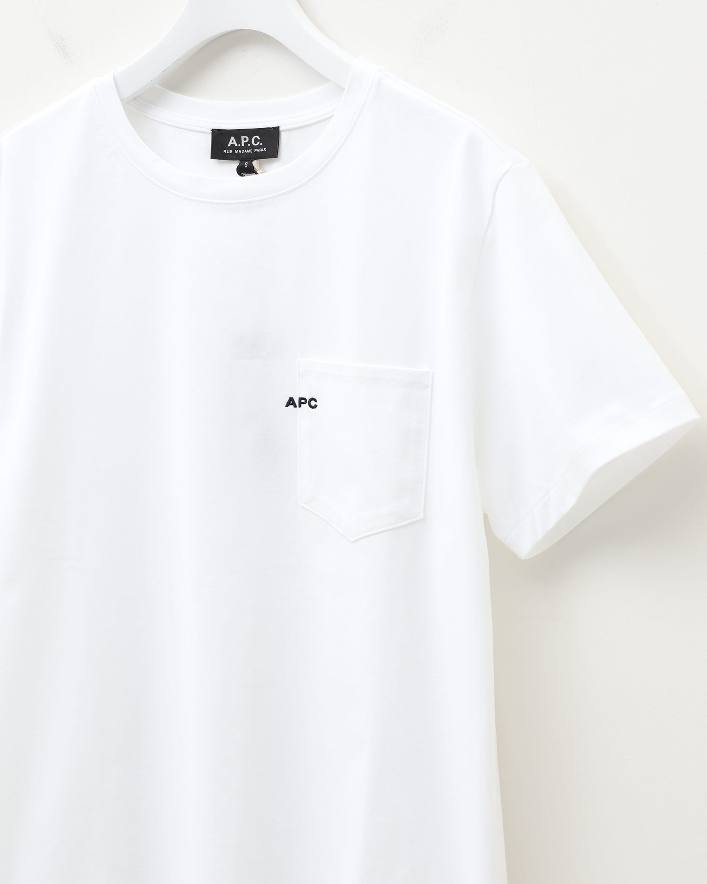 T-SHIRT POCKET_emb WHITE