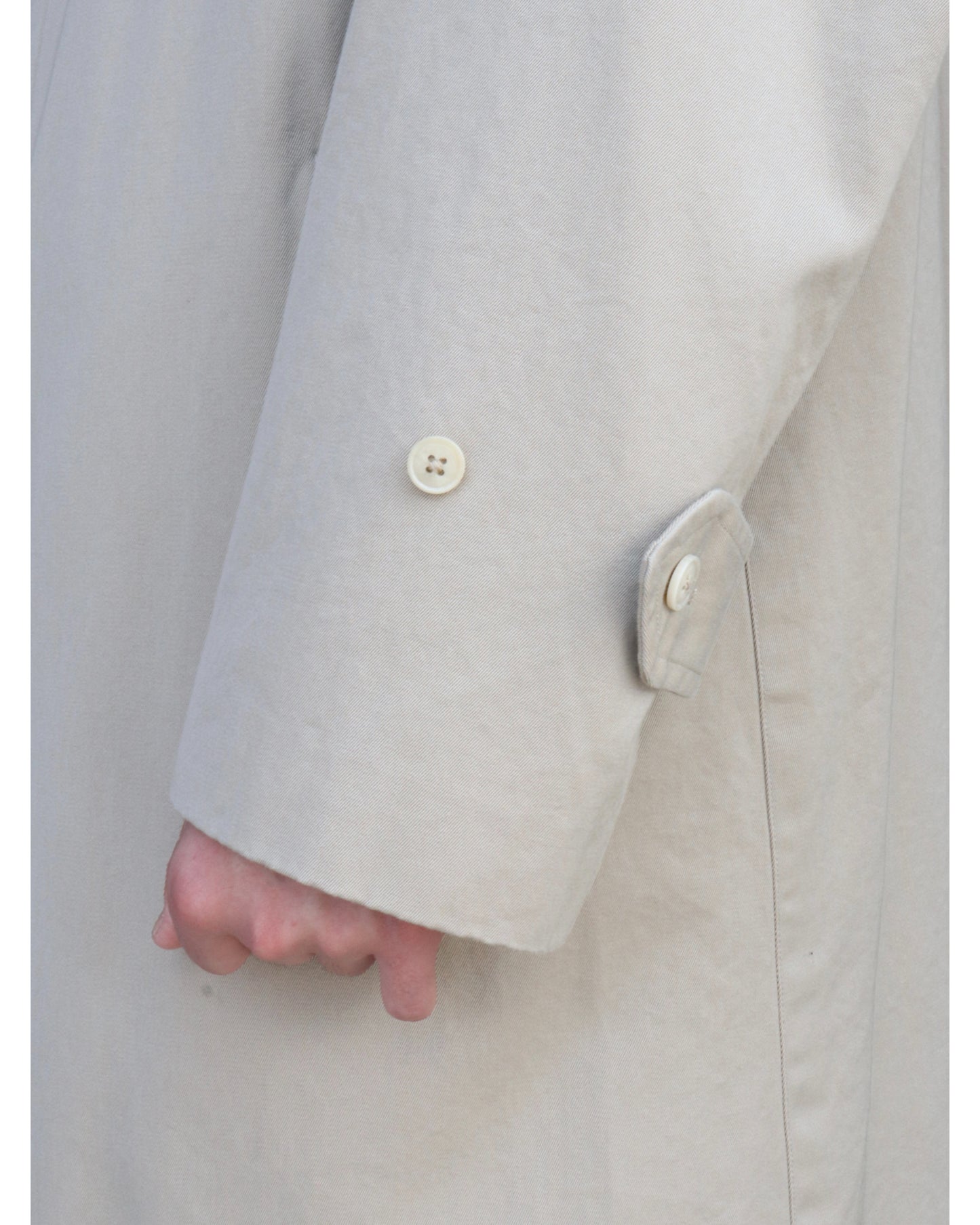 コットンギャバ バルカラーコート BEIGE